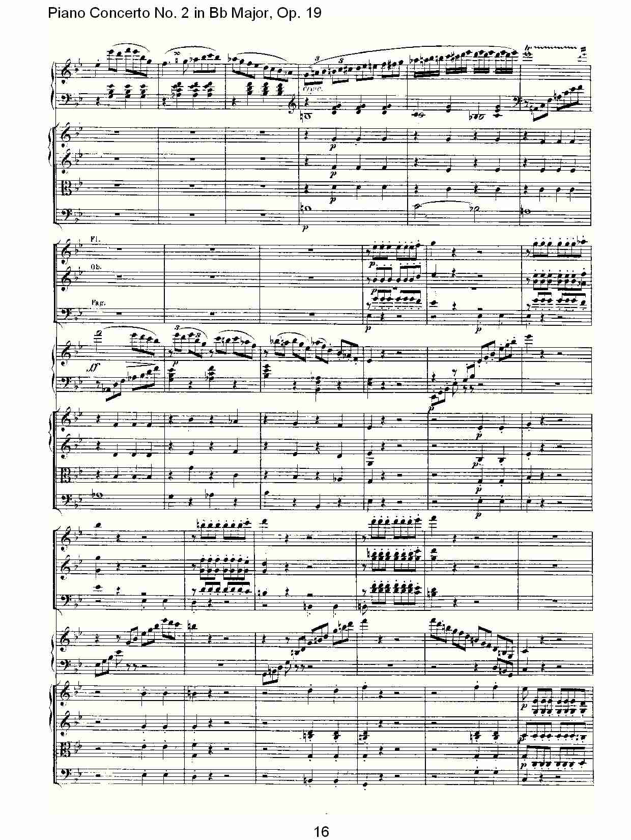 Bb大调钢琴第二协奏曲 Op.19 第一乐章（二）总谱（图6）