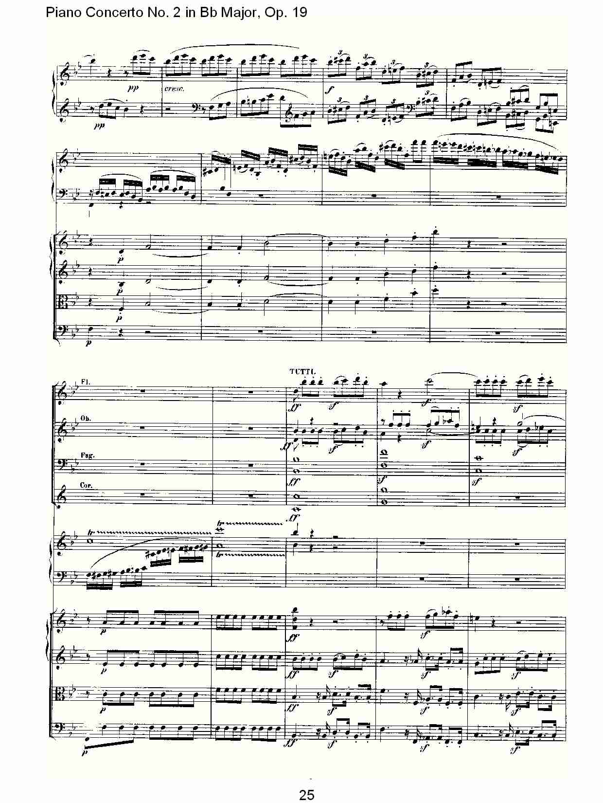 Bb大调钢琴第二协奏曲 Op.19　第一乐章（三）总谱（图5）