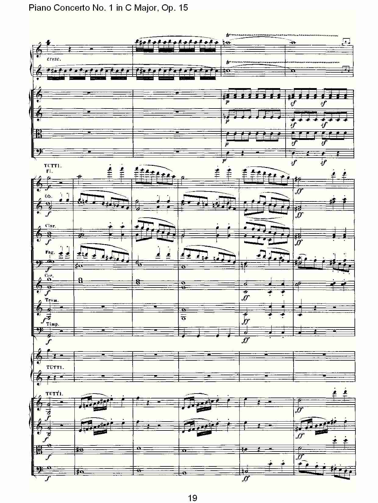 C大调钢琴第一协奏曲 Op.15　第一乐章（二）总谱（图9）