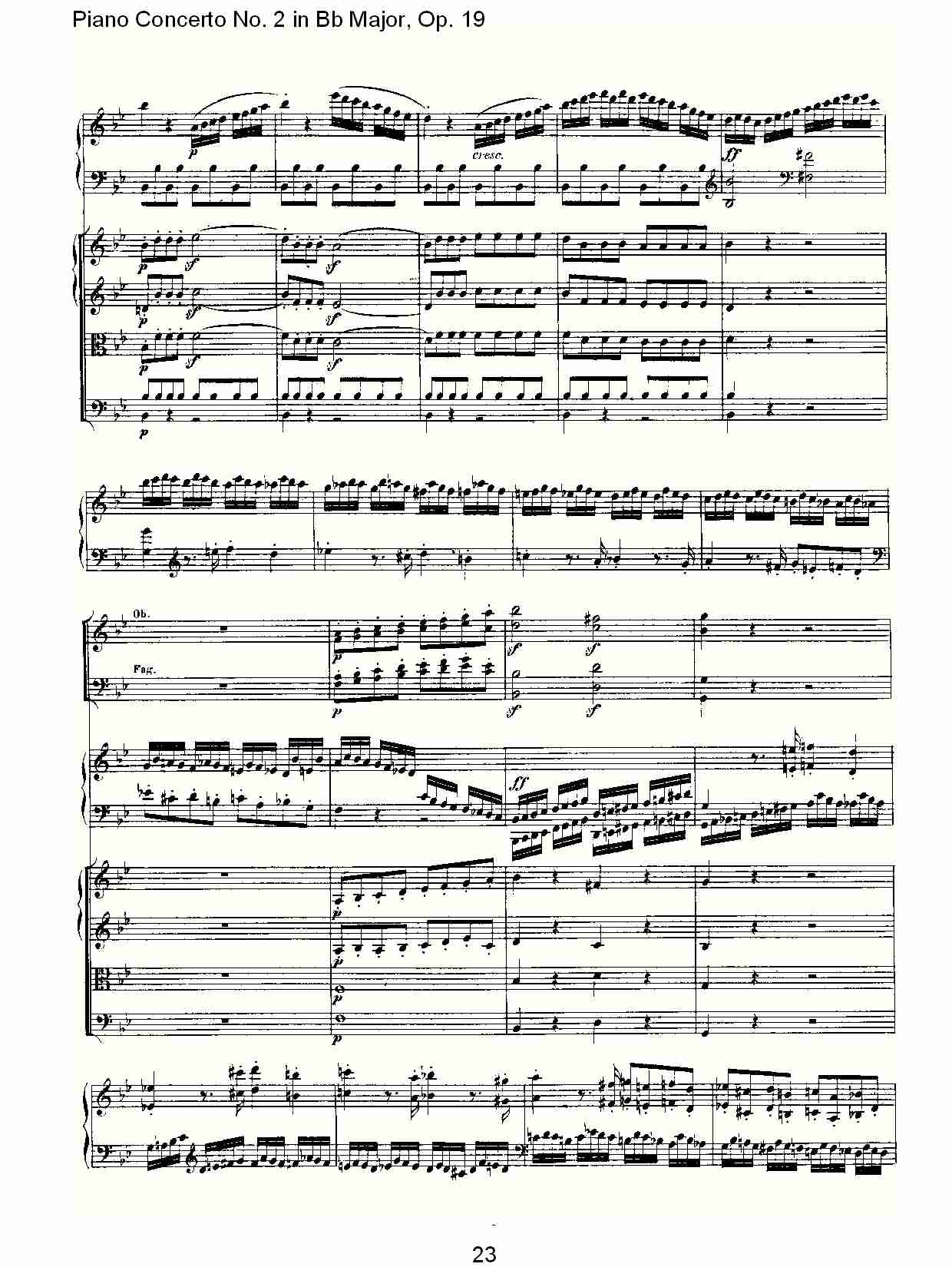 Bb大调钢琴第二协奏曲 Op.19　第一乐章（三）总谱（图3）