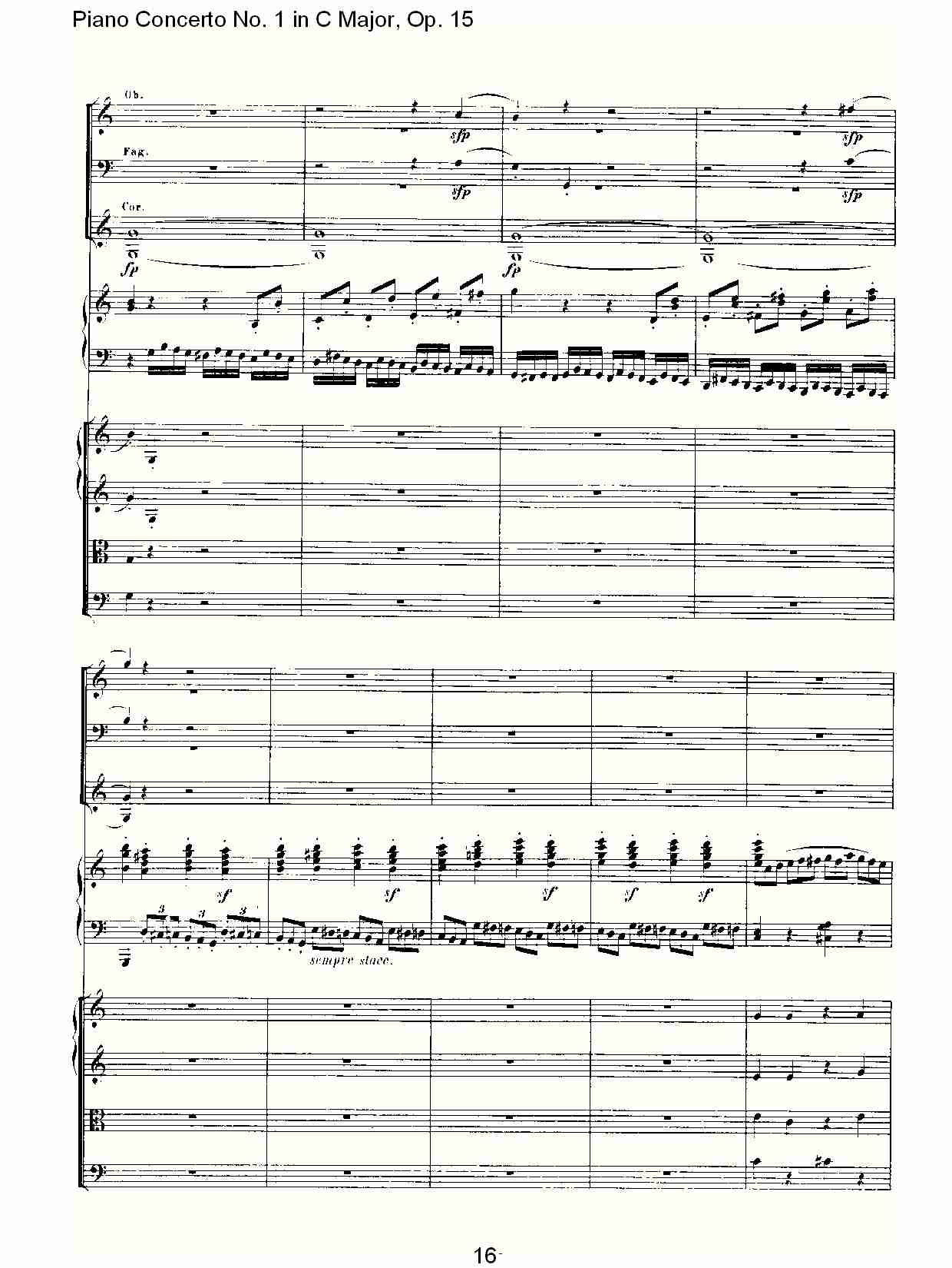 C大调钢琴第一协奏曲 Op.15　第一乐章（二）总谱（图6）