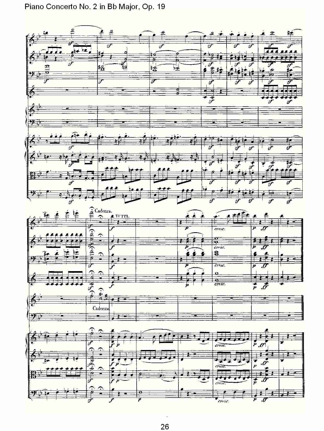 Bb大调钢琴第二协奏曲 Op.19　第一乐章（三）总谱（图6）