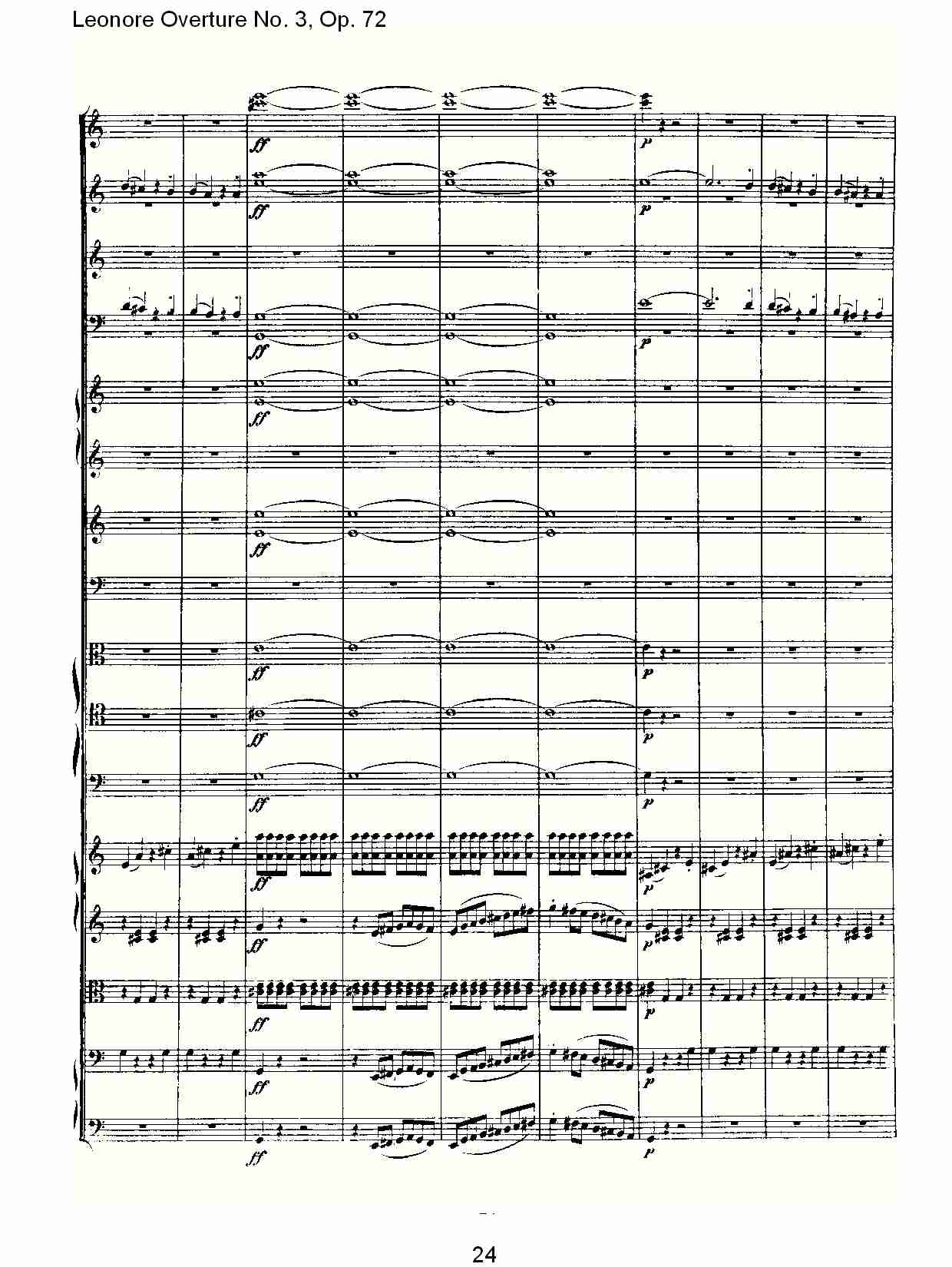 Leonore Overture No. 3, Op. 72　（三）总谱（图4）