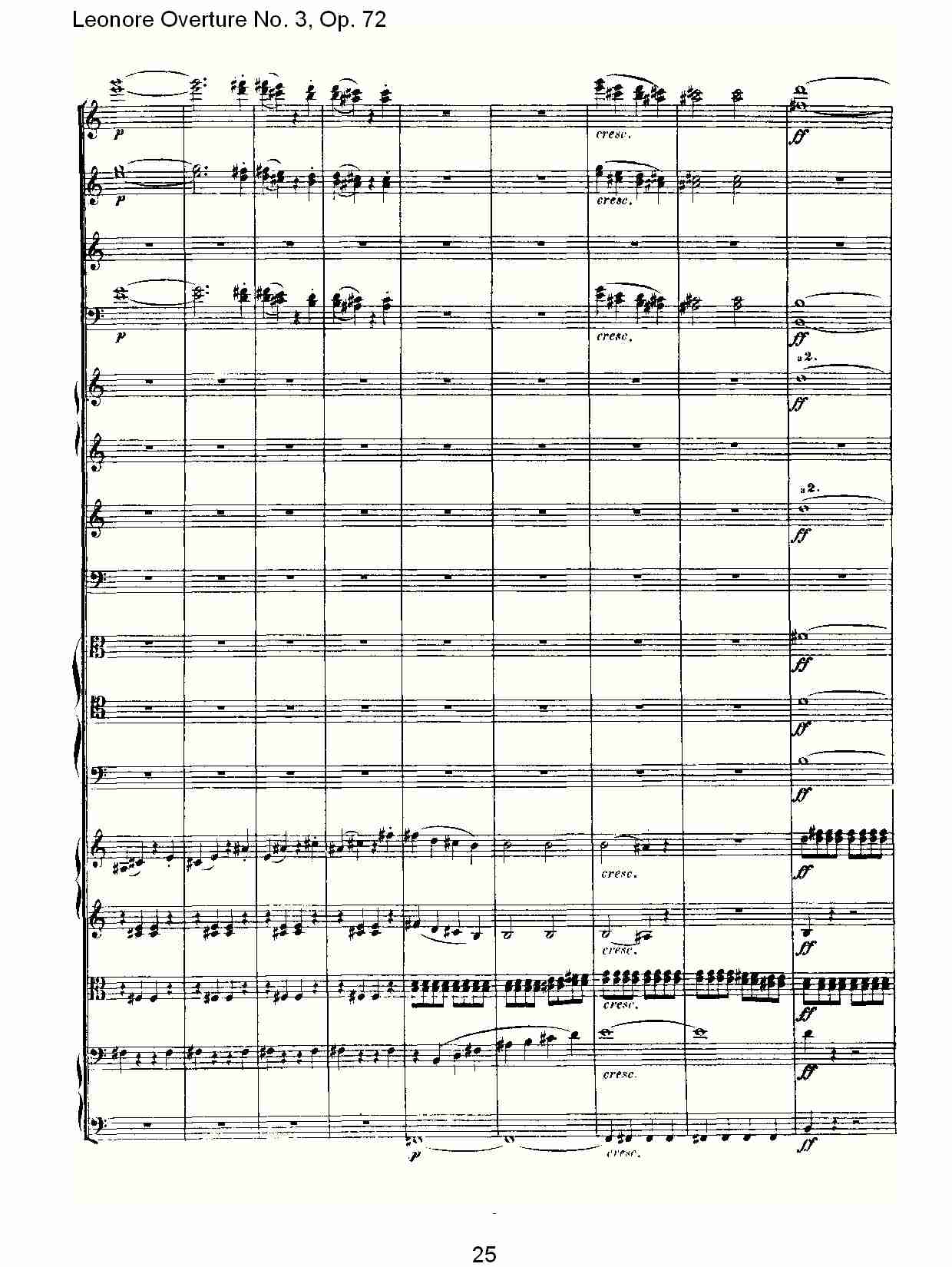 Leonore Overture No. 3, Op. 72　（三）总谱（图5）