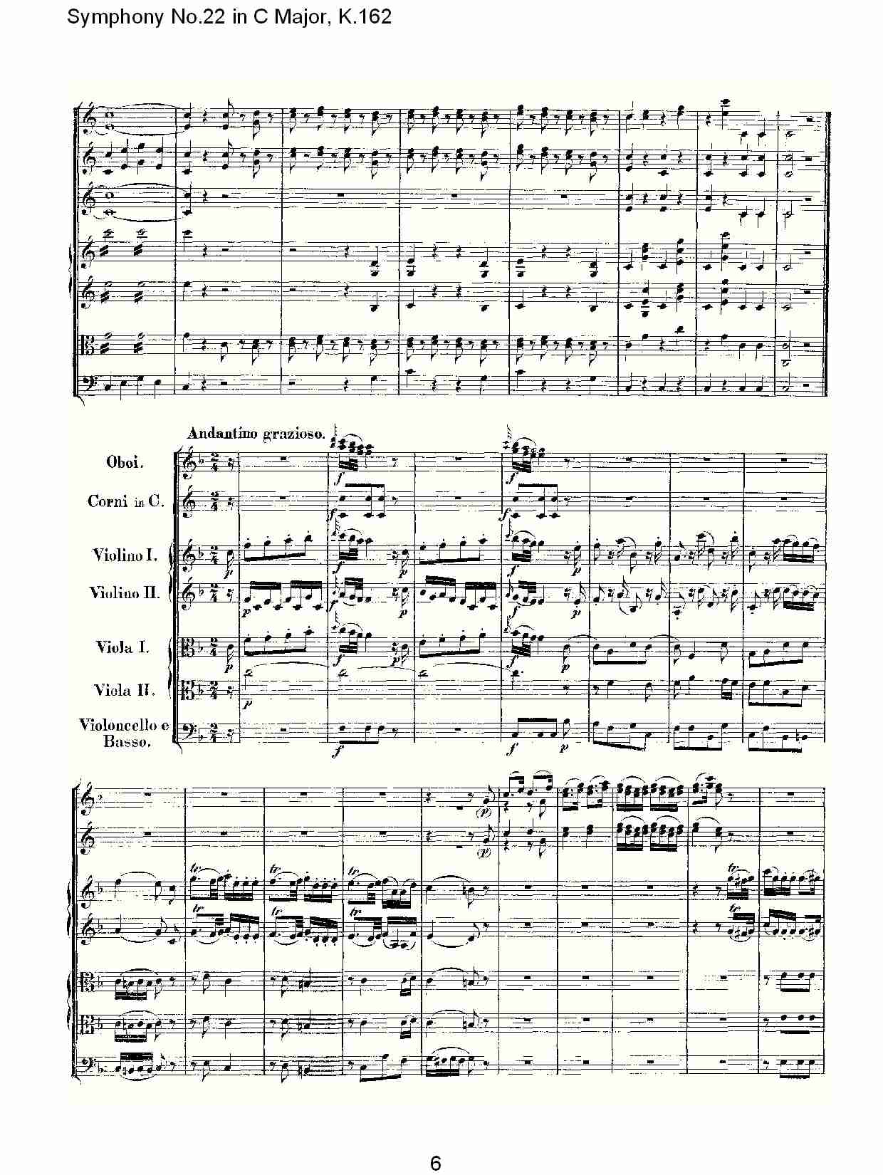 C大调第二十二交响曲K.162（一）总谱（图6）