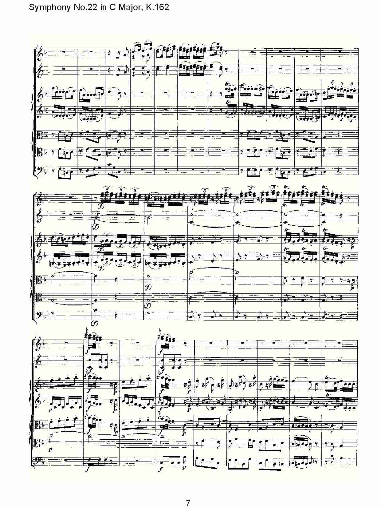 C大调第二十二交响曲K.162（一）总谱（图7）