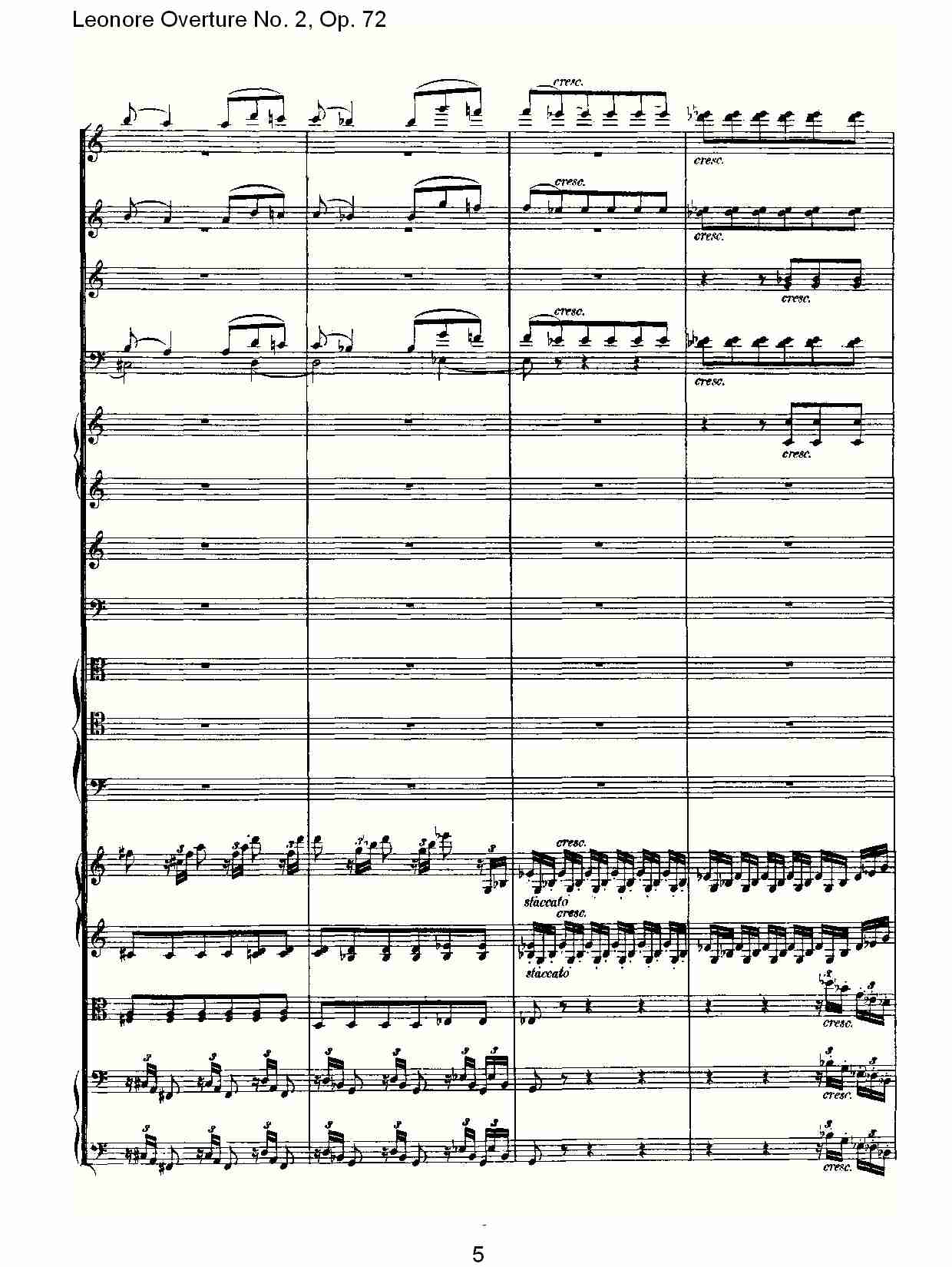 Leonore Overture No. 2, Op. 72 （一）总谱（图5）