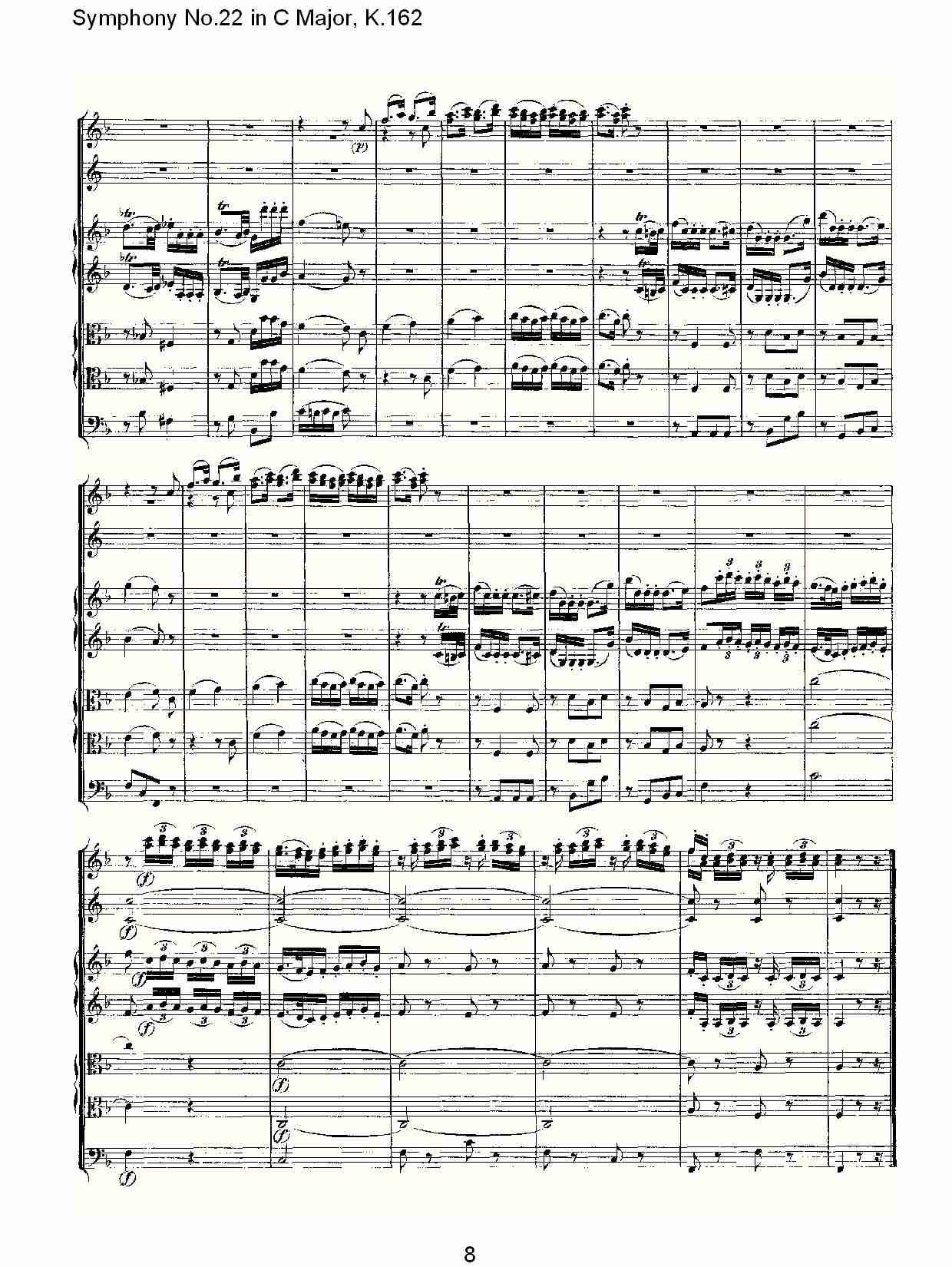 C大调第二十二交响曲K.162（一）总谱（图8）