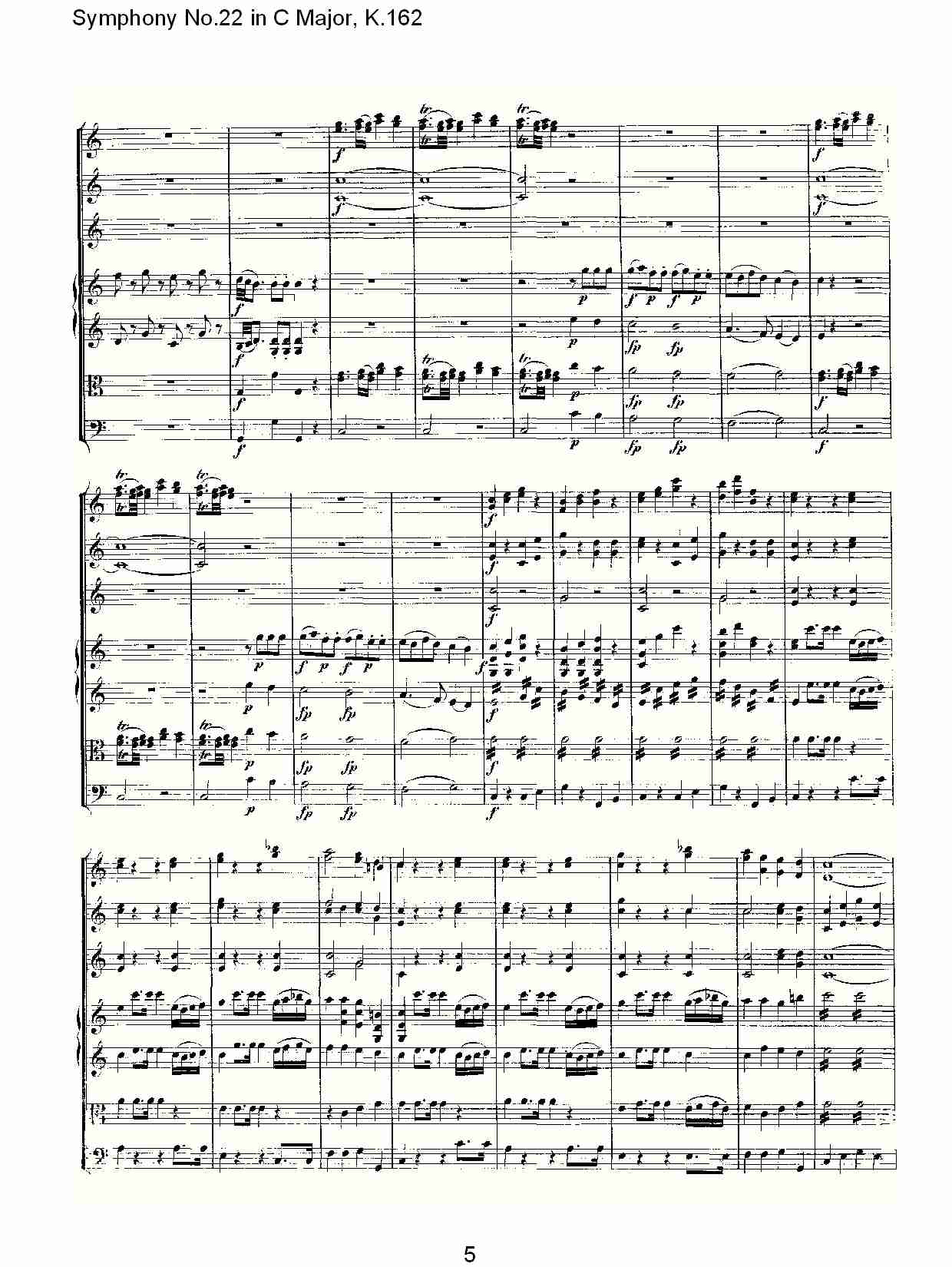 C大调第二十二交响曲K.162（一）总谱（图5）