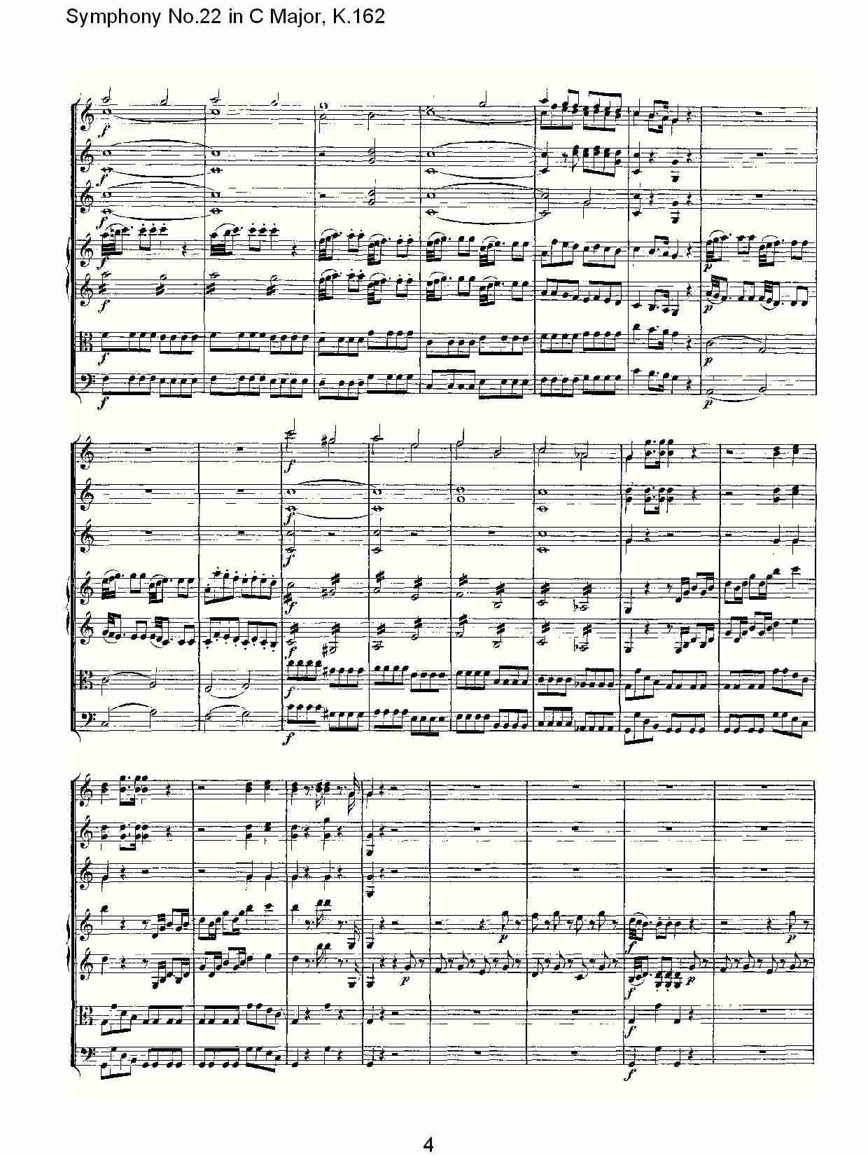 C大调第二十二交响曲K.162（一）总谱（图4）