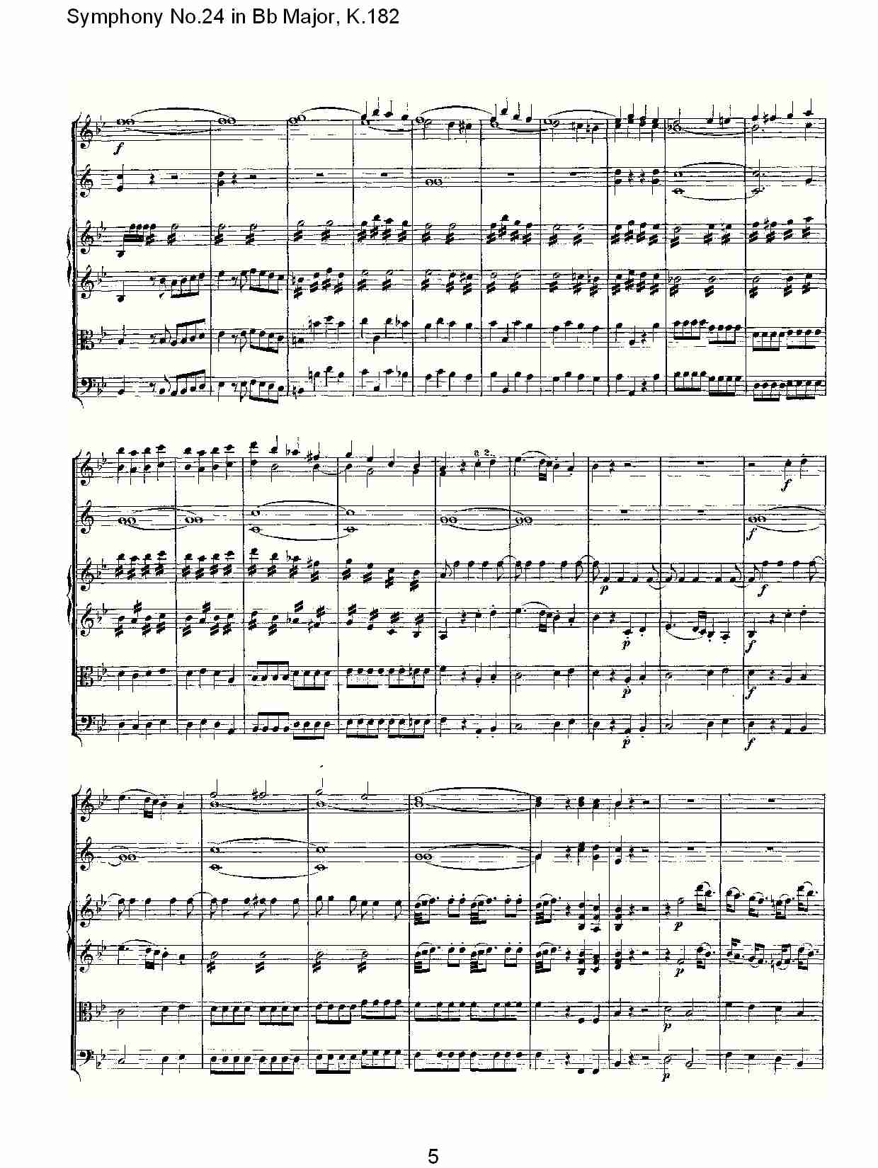 (Bb大调第二十四交响曲K.182)（一）总谱（图6）