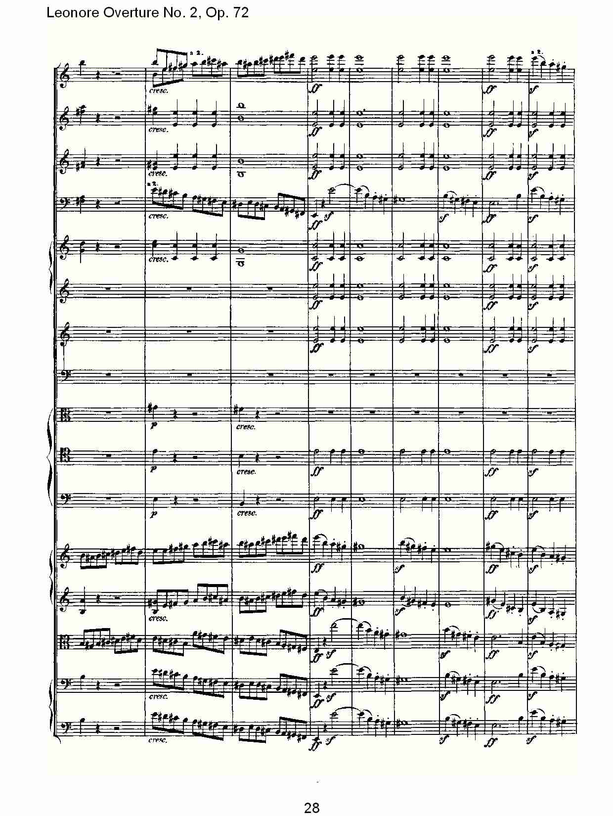 Leonore Overture No. 2, Op. 72 （三）总谱（图8）
