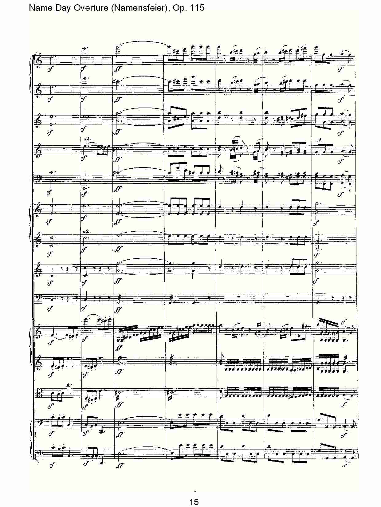 Name Day Overture (Namensfeier), Op. 115（二）总谱（图5）