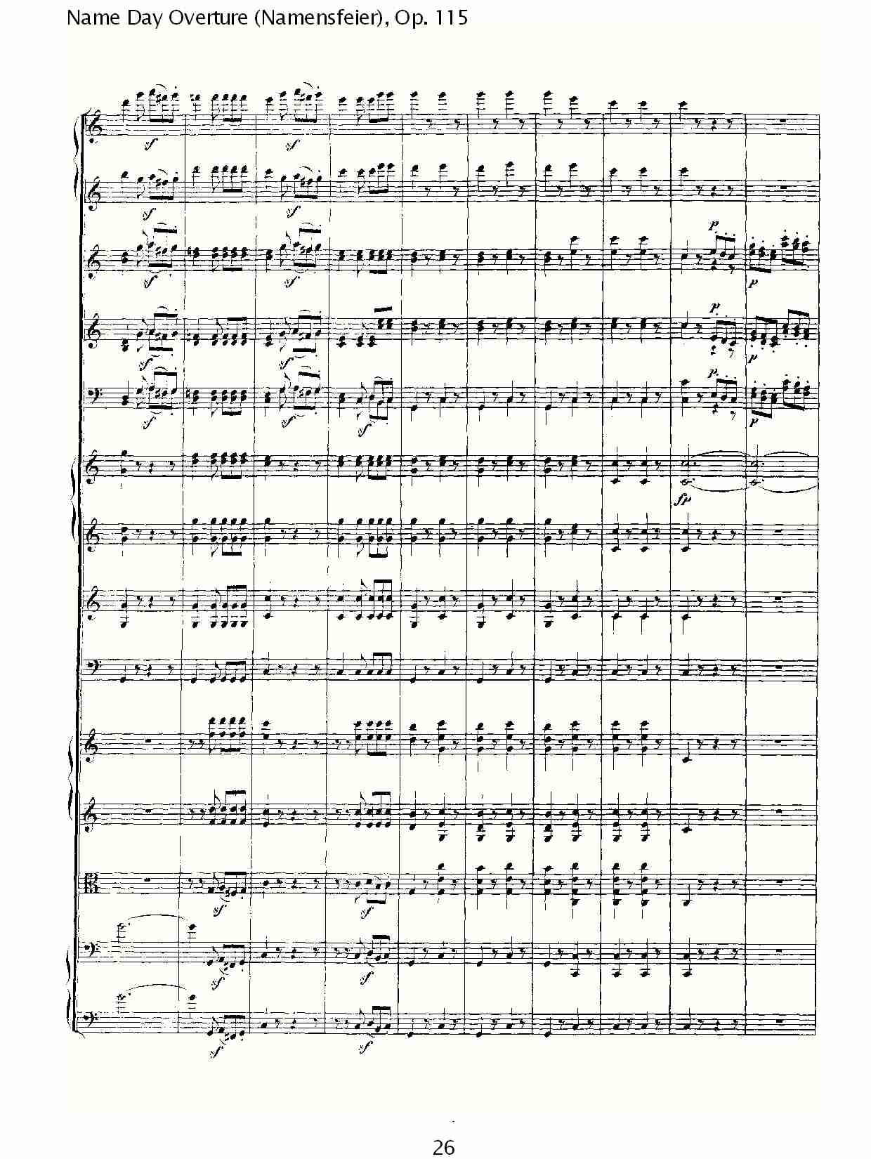 Name Day Overture (Namensfeier), Op. 115（三）总谱（图6）