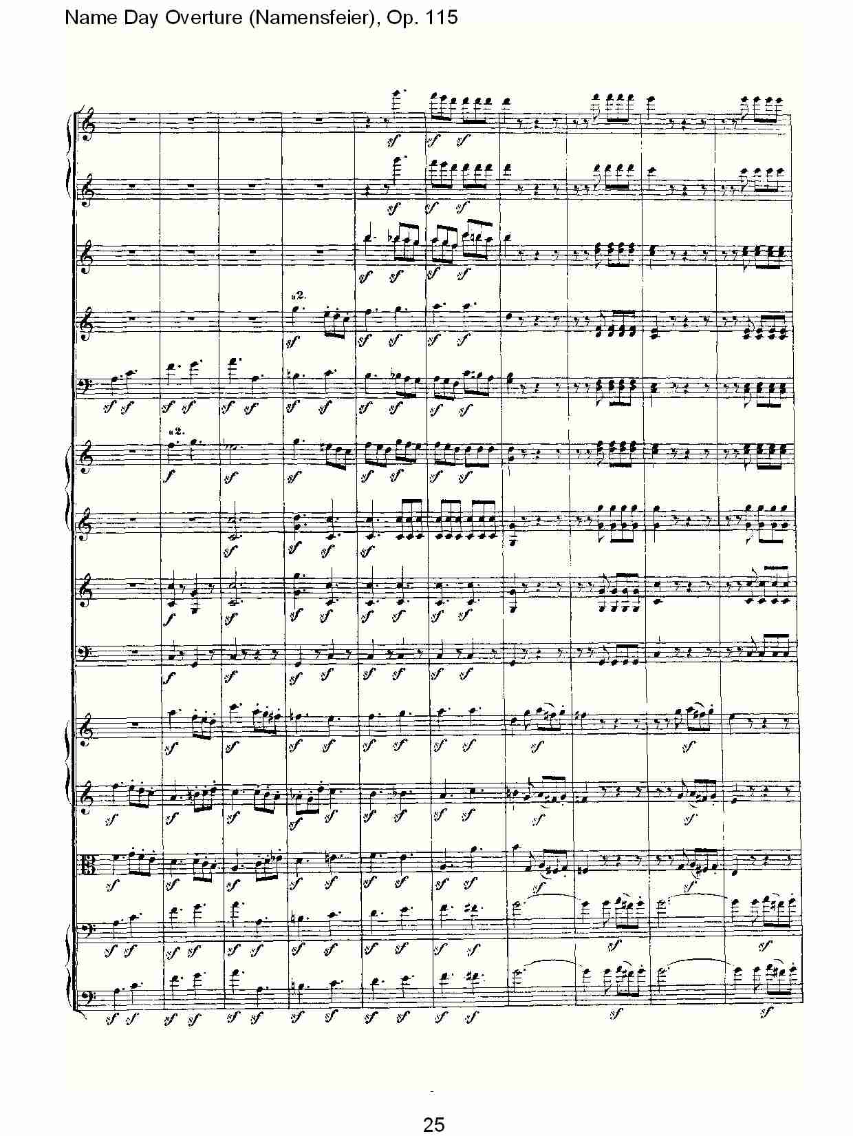 Name Day Overture (Namensfeier), Op. 115（三）总谱（图5）