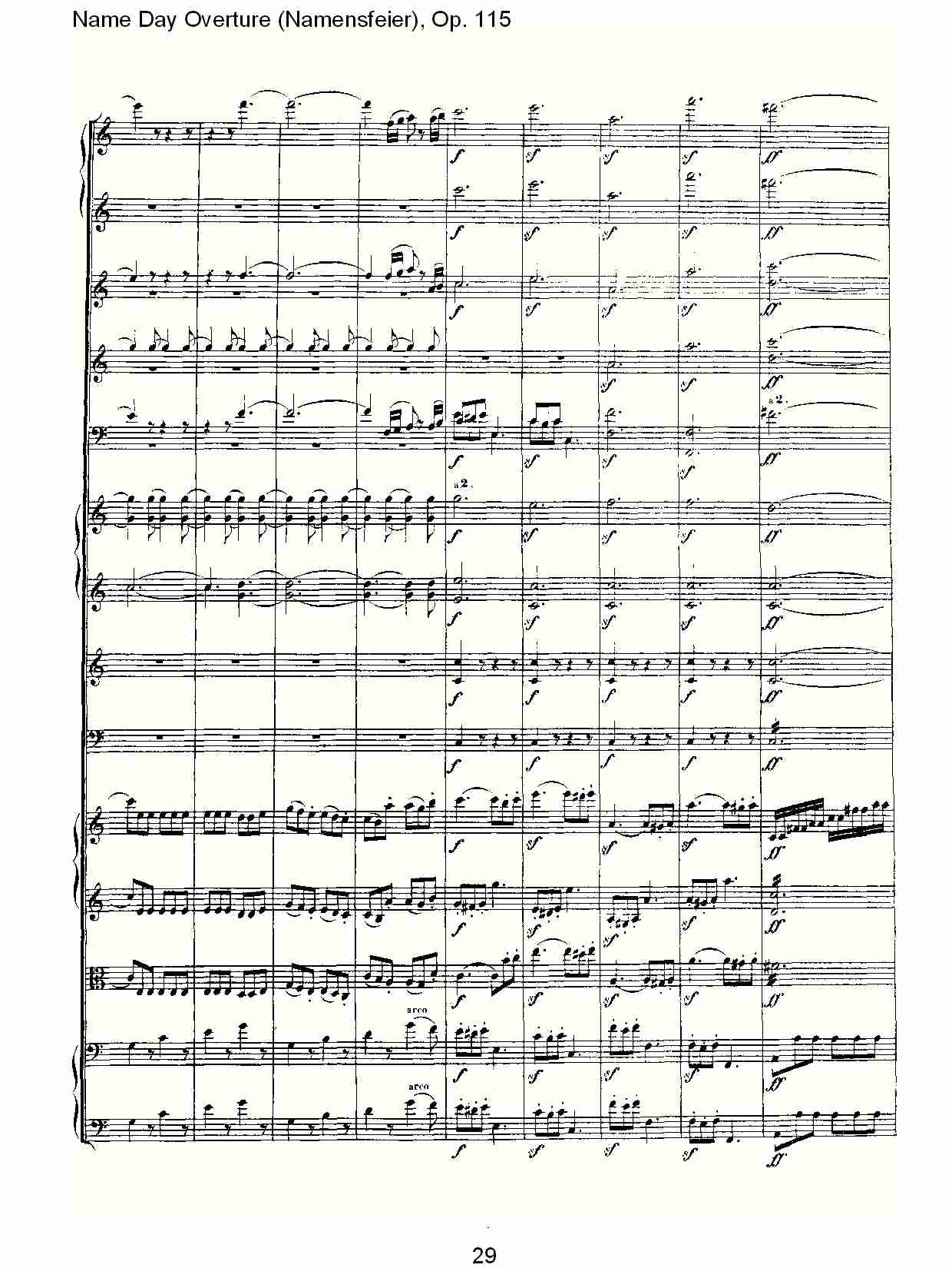 Name Day Overture (Namensfeier), Op. 115（三）总谱（图9）