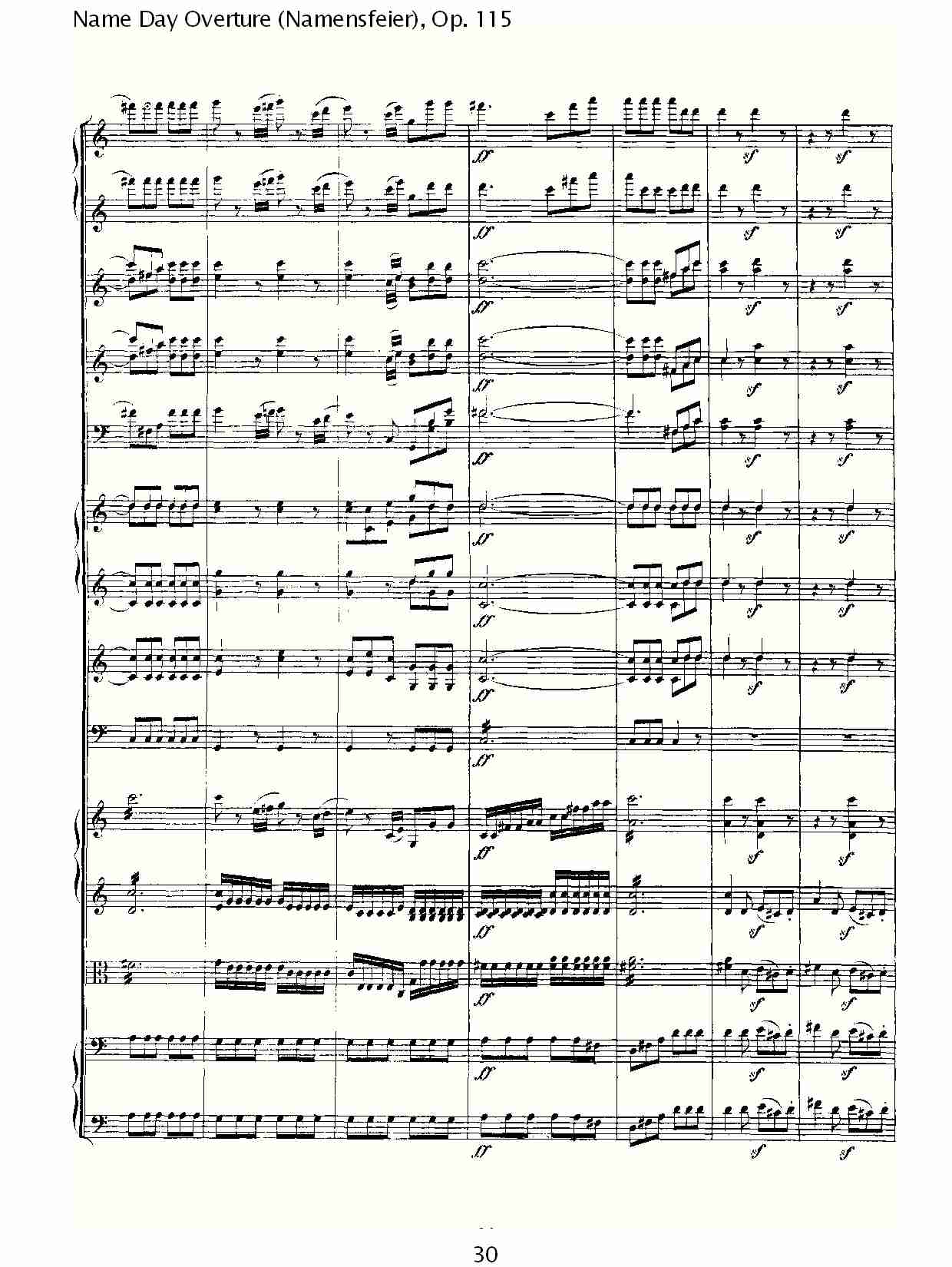 Name Day Overture (Namensfeier), Op. 115（三）总谱（图10）