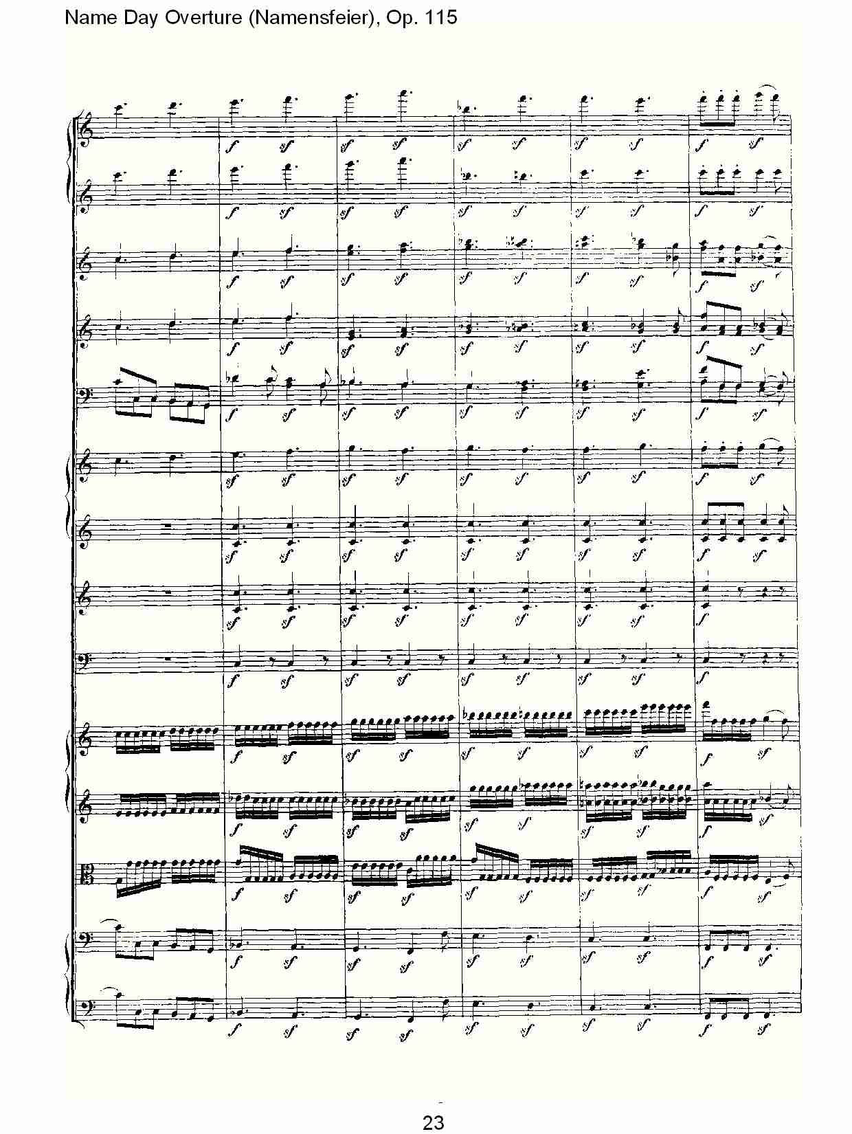 Name Day Overture (Namensfeier), Op. 115（三）总谱（图3）