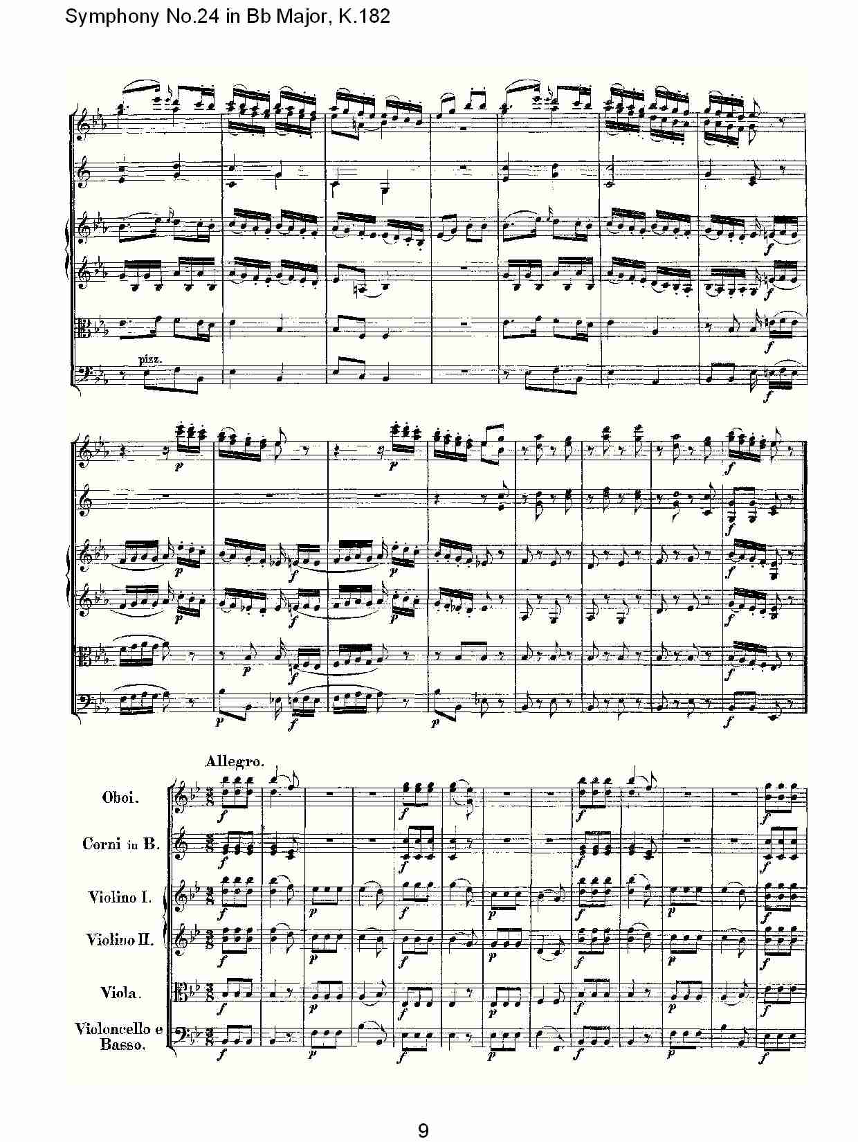 (Bb大调第二十四交响曲K.182)（一）总谱（图11）