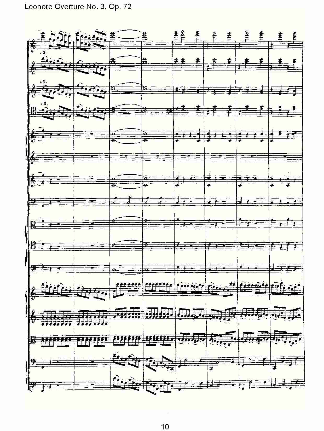 Leonore Overture No. 3, Op. 72　（一）总谱（图10）