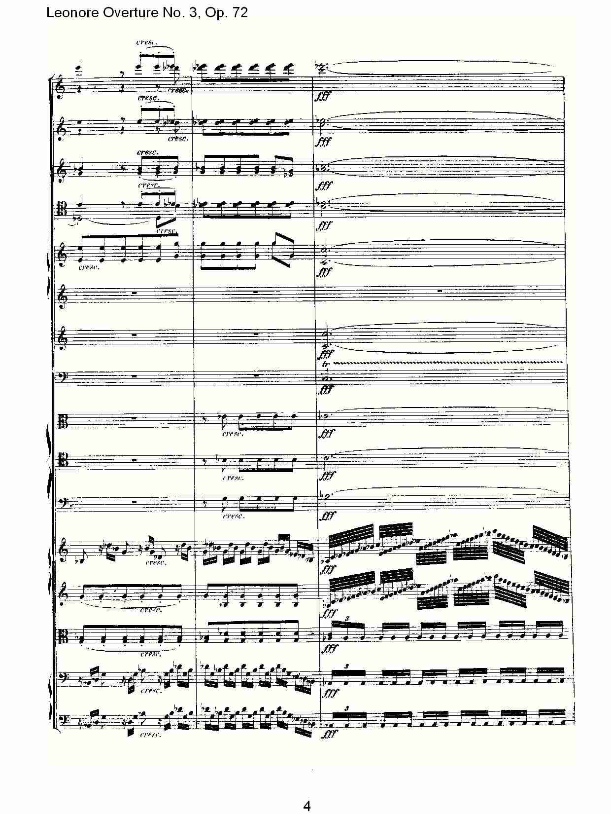 Leonore Overture No. 3, Op. 72　（一）总谱（图4）