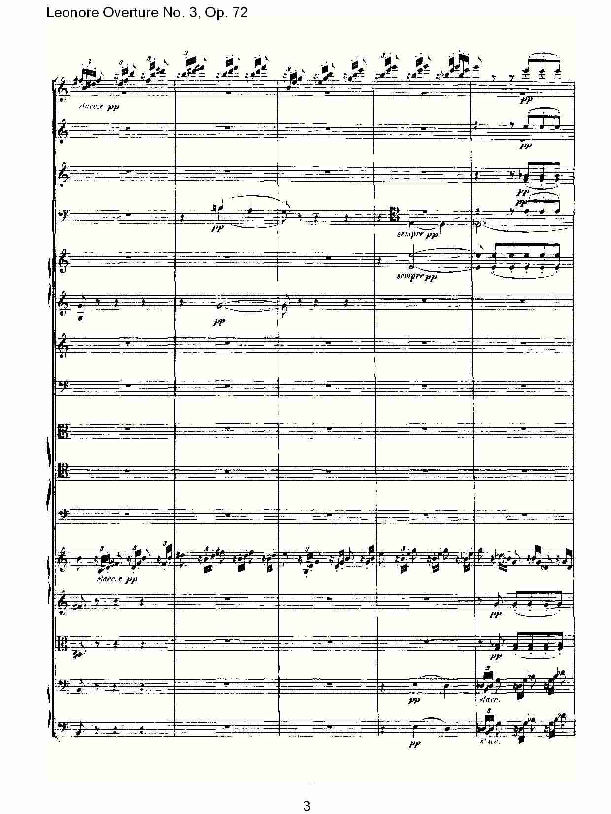 Leonore Overture No. 3, Op. 72　（一）总谱（图3）