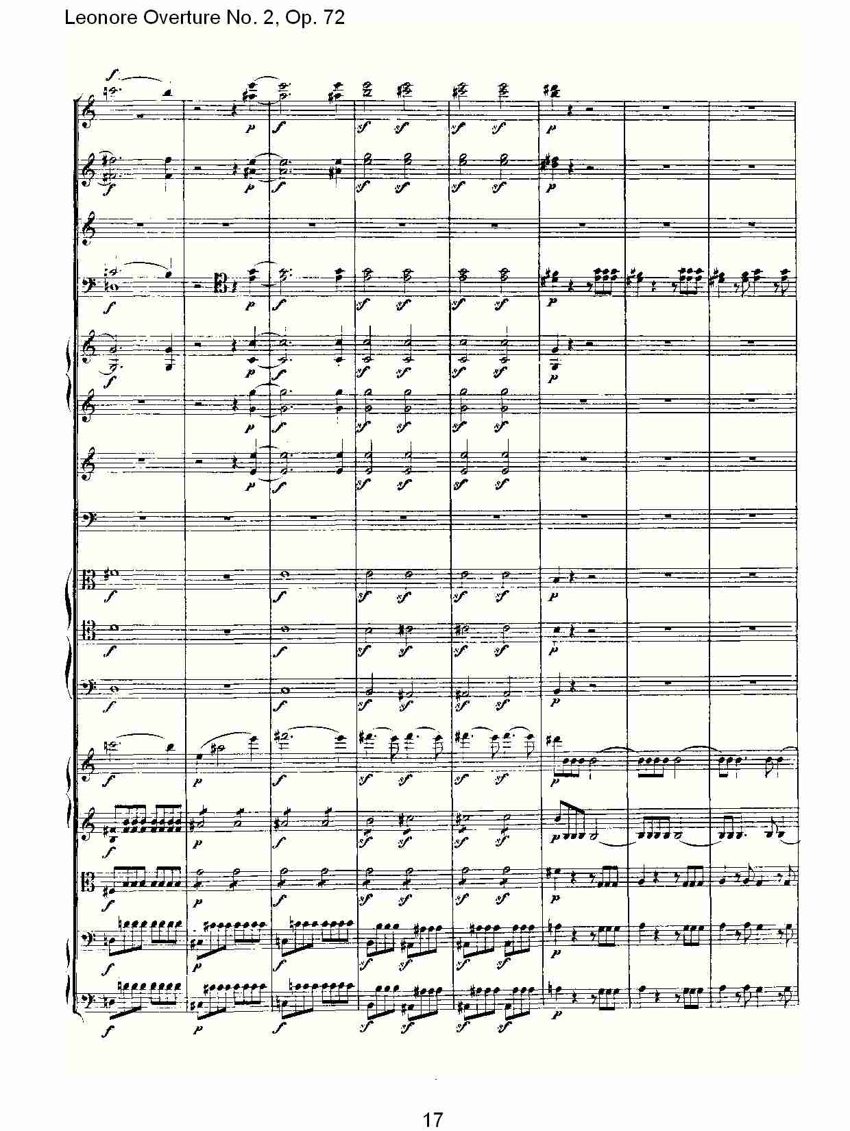 Leonore Overture No. 2, Op. 72 （二）总谱（图7）