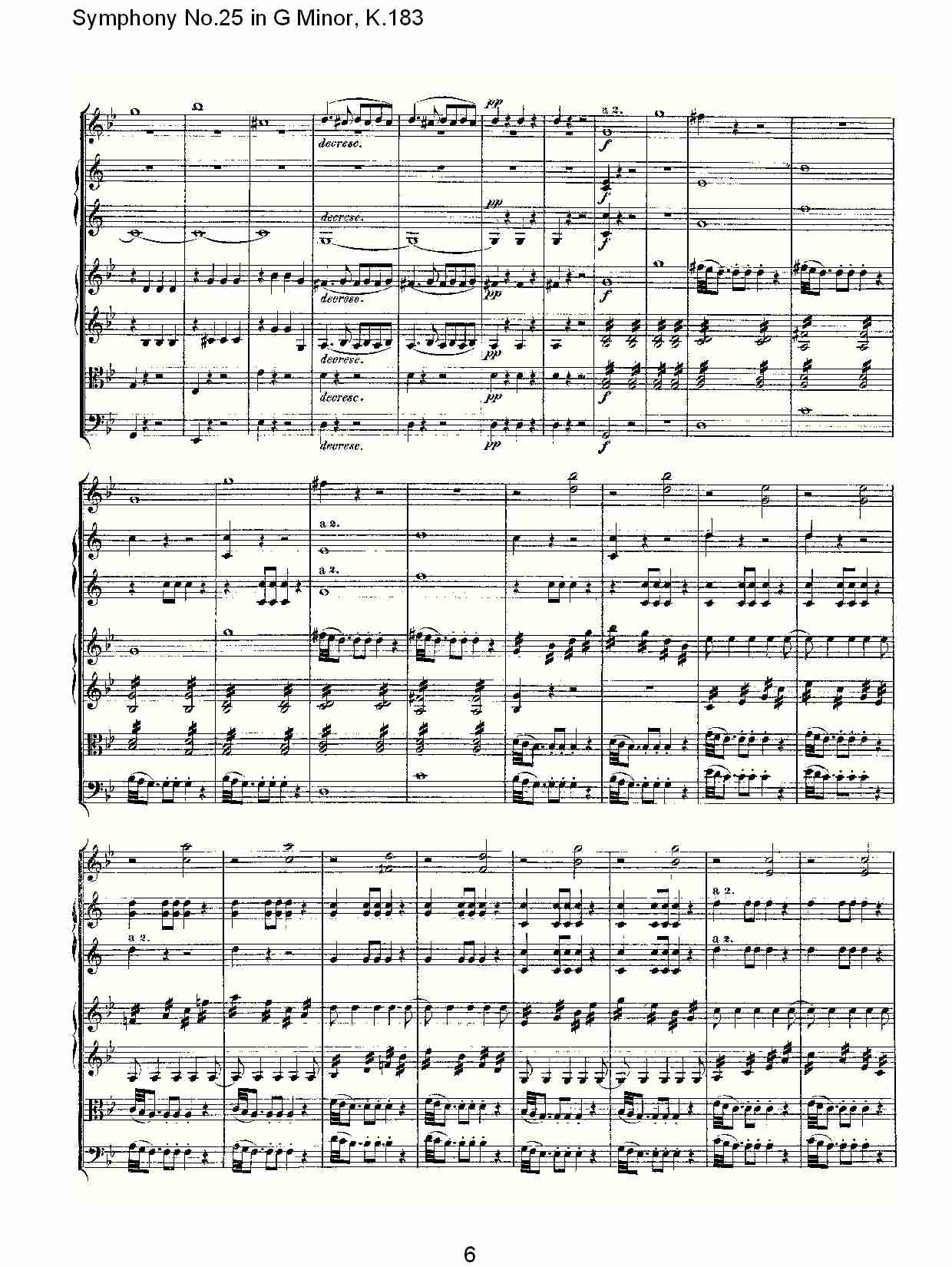 (G小调第二十五交响曲K.183)（一）总谱（图7）