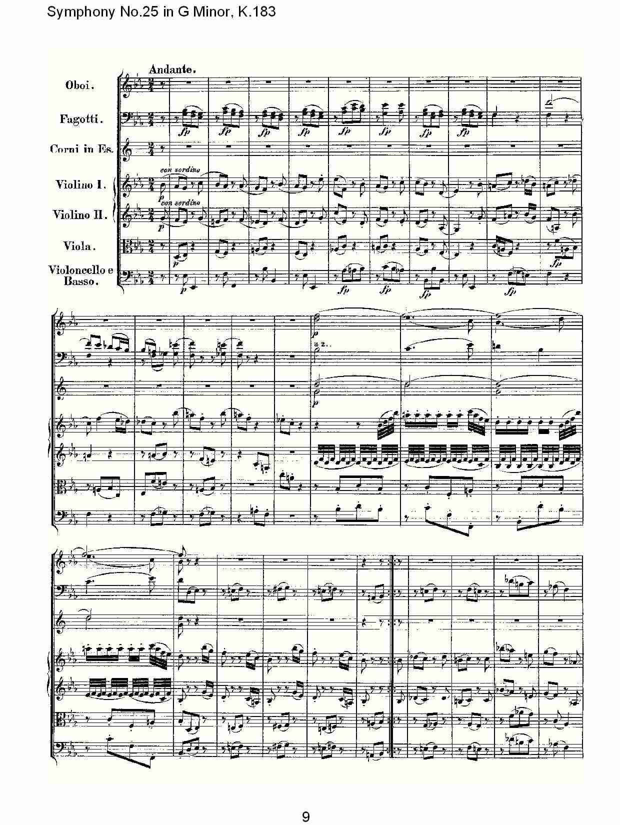(G小调第二十五交响曲K.183)（一）总谱（图11）