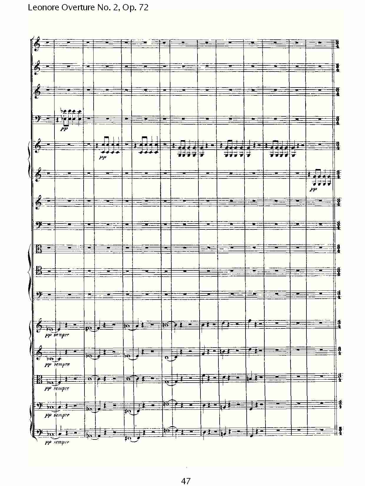 Leonore Overture No. 2, Op. 72 （五）总谱（图7）