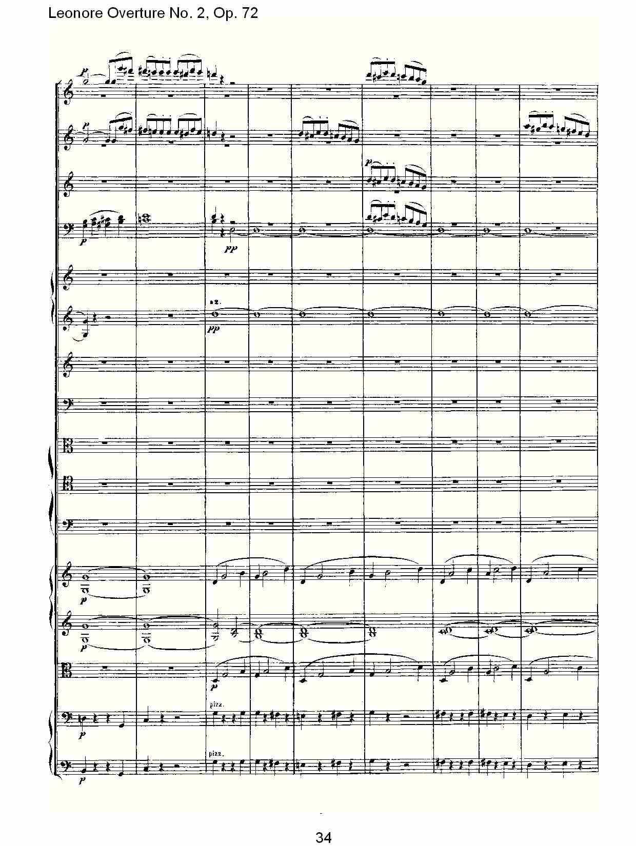 Leonore Overture No. 2, Op. 72 （四）总谱（图4）