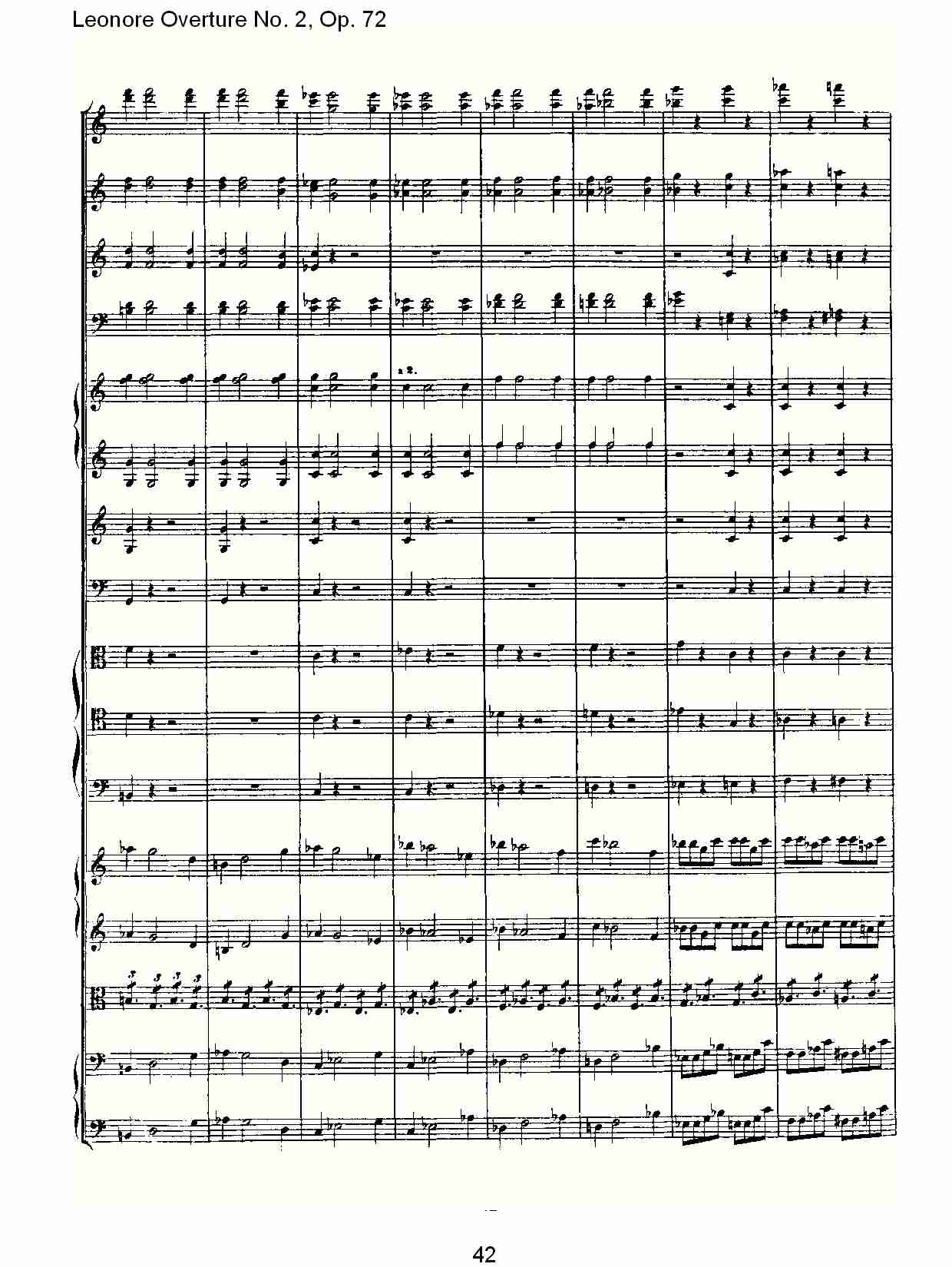 Leonore Overture No. 2, Op. 72 （五）总谱（图2）