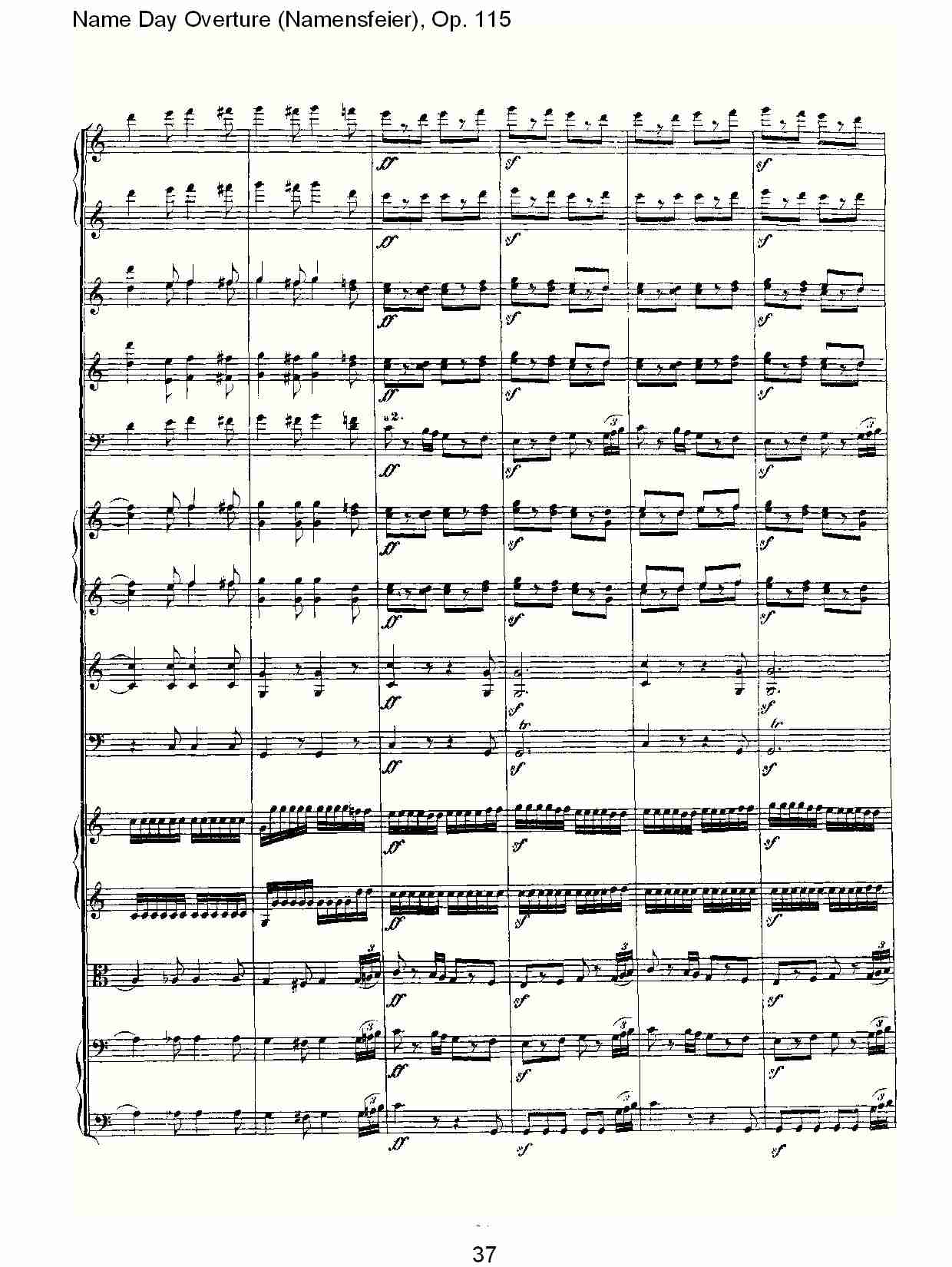 Name Day Overture (Namensfeier), Op. 115（四）总谱（图7）