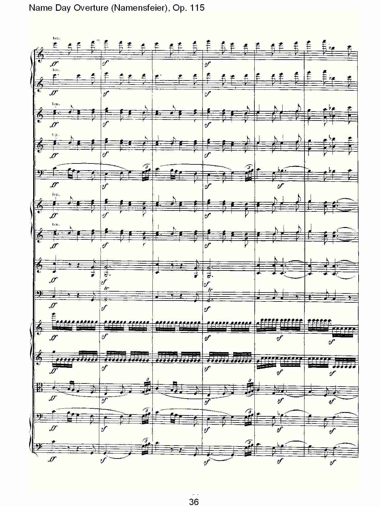 Name Day Overture (Namensfeier), Op. 115（四）总谱（图6）