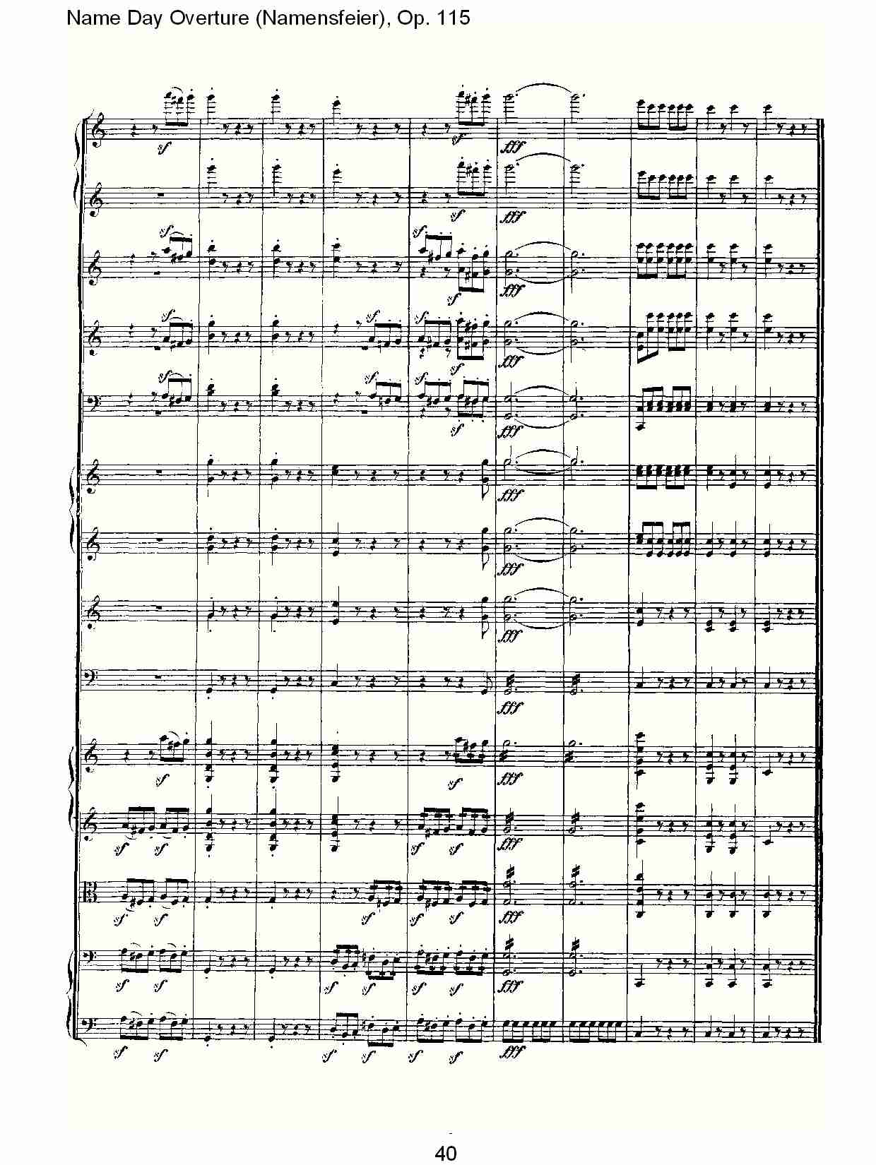 Name Day Overture (Namensfeier), Op. 115（四）总谱（图10）