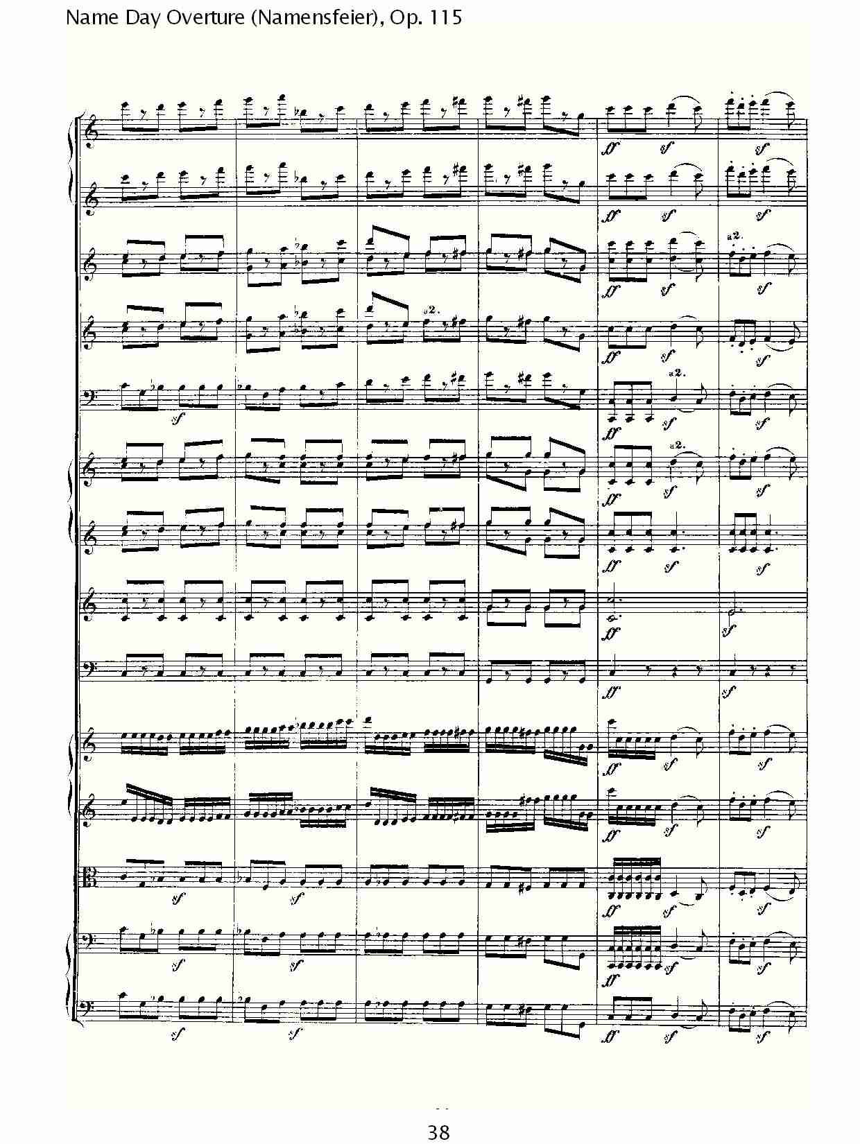 Name Day Overture (Namensfeier), Op. 115（四）总谱（图8）