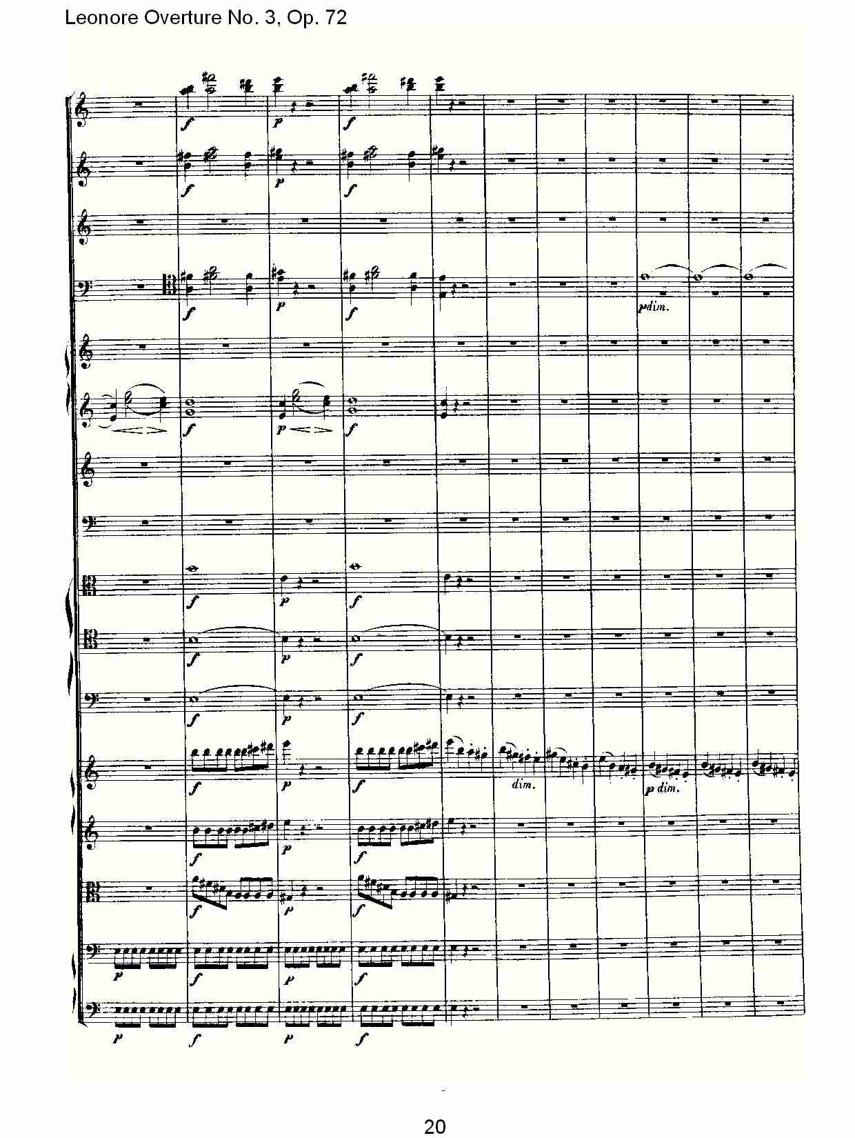Leonore Overture No. 3, Op. 72　（二）总谱（图10）