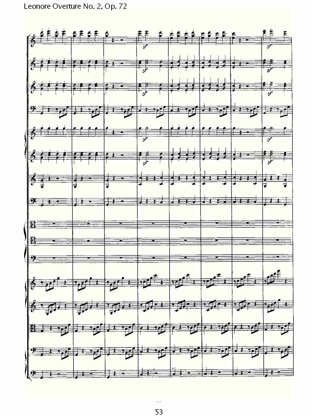 Leonore Overture No. 2, Op. 72 （六）总谱（图3）