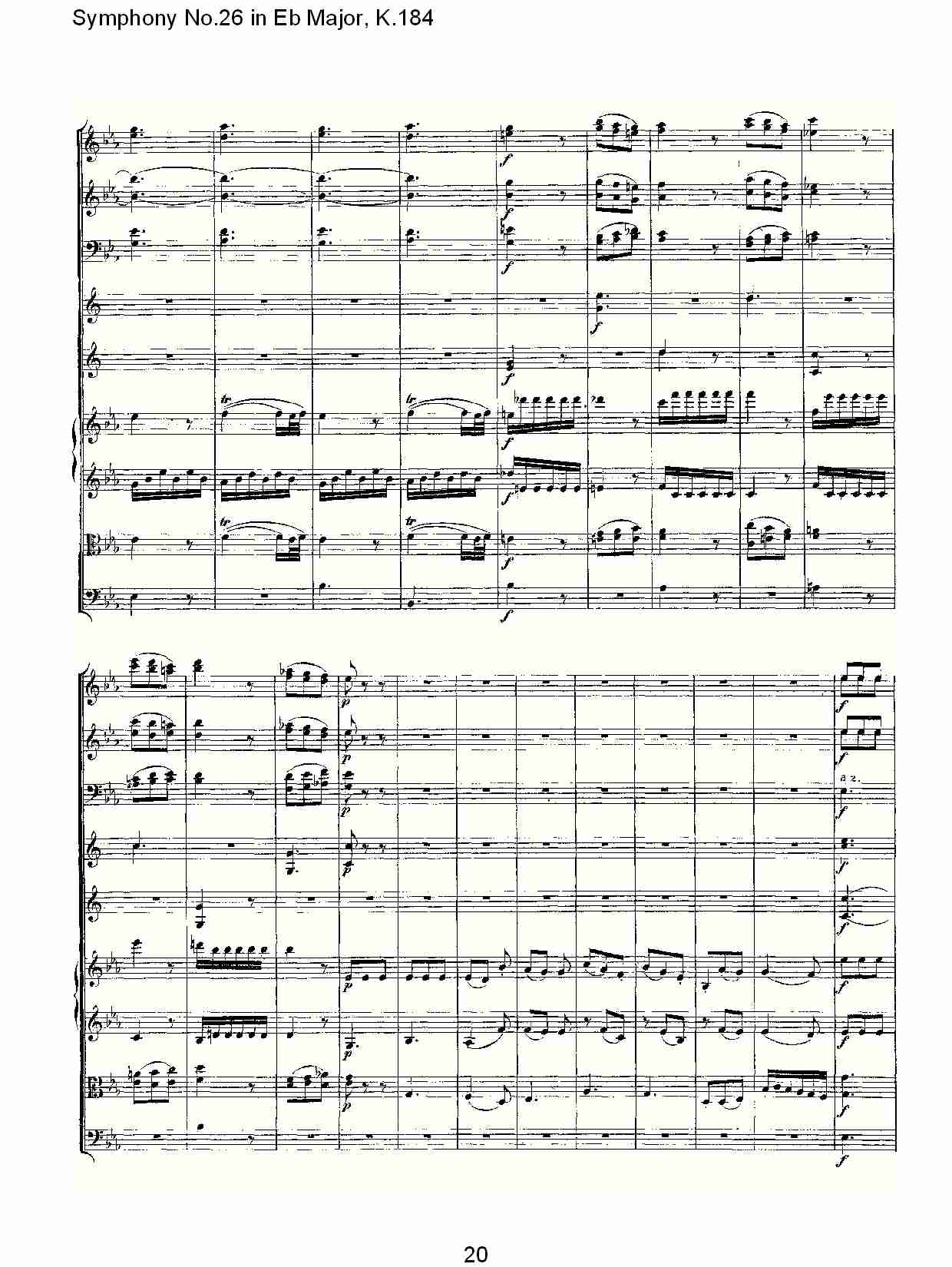 (Eb大调第二十六交响曲K.184)（三）总谱（图6）