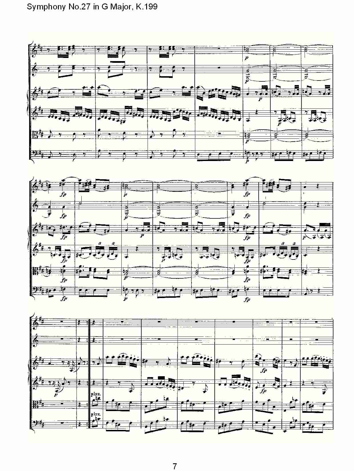 (G大调第二十七交响曲K.199)（一）总谱（图7）