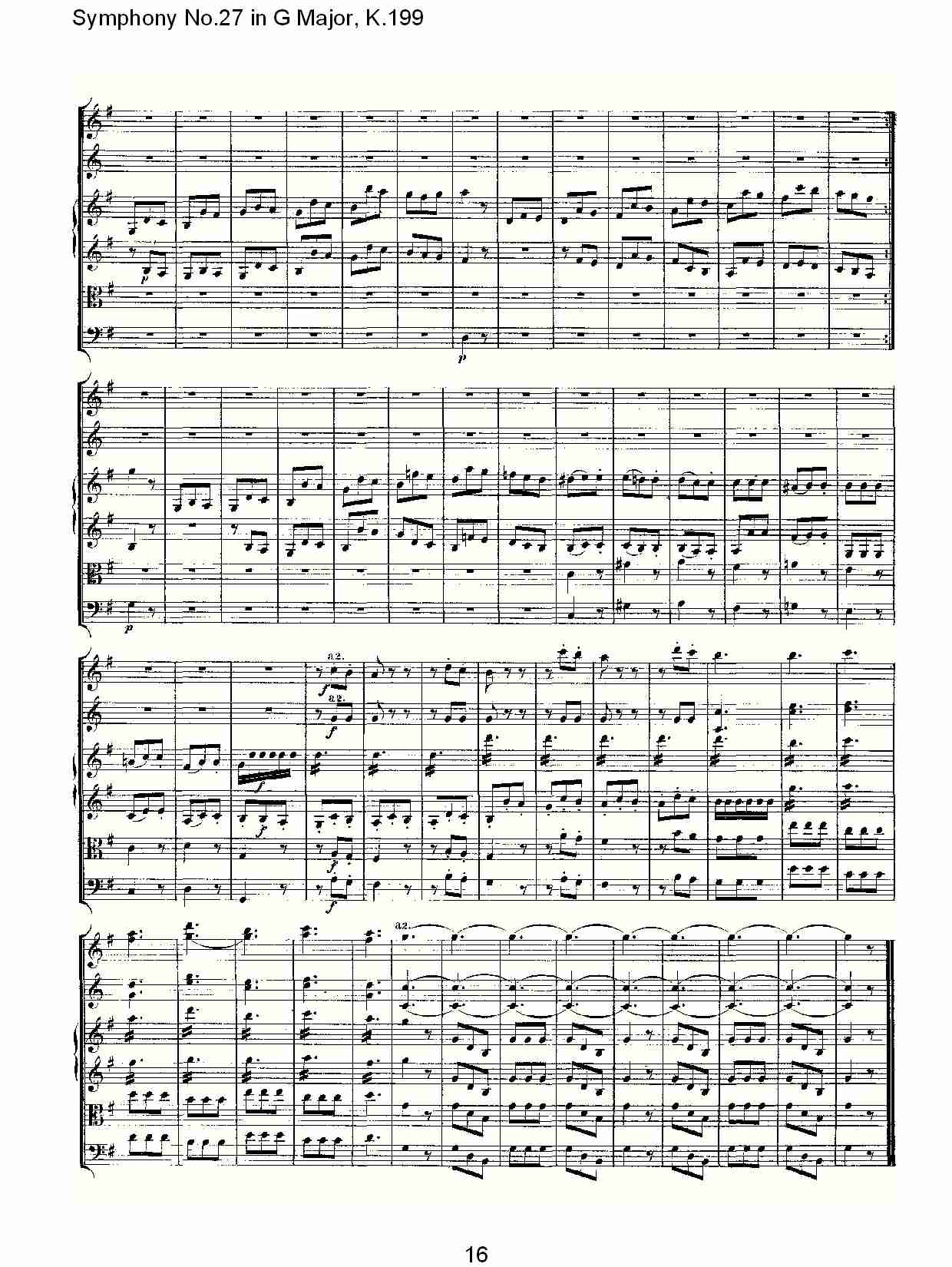 (G大调第二十七交响曲K.199)（二）总谱（图7）