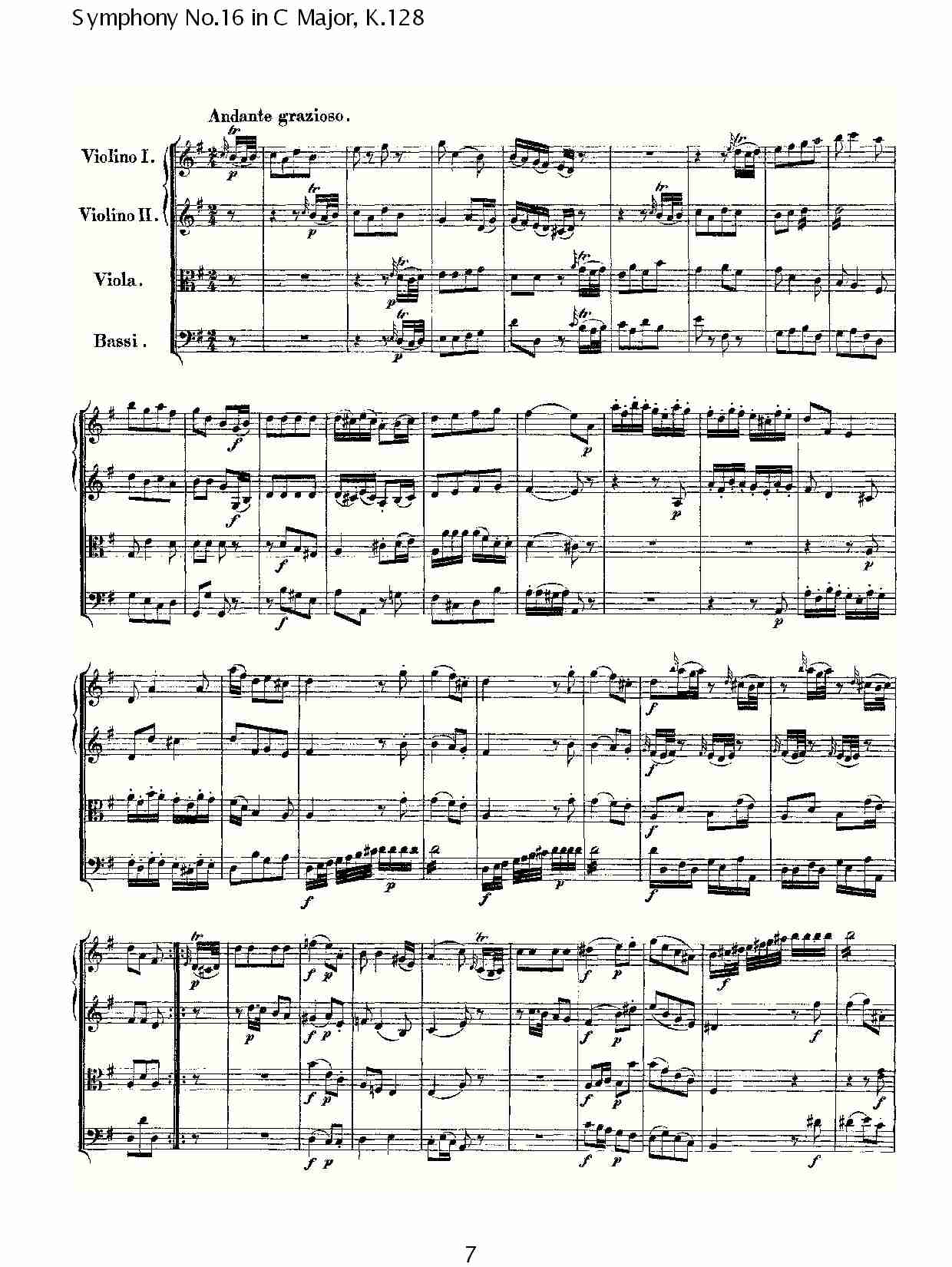 (C大调第十六交响曲K.128)（一）总谱（图7）