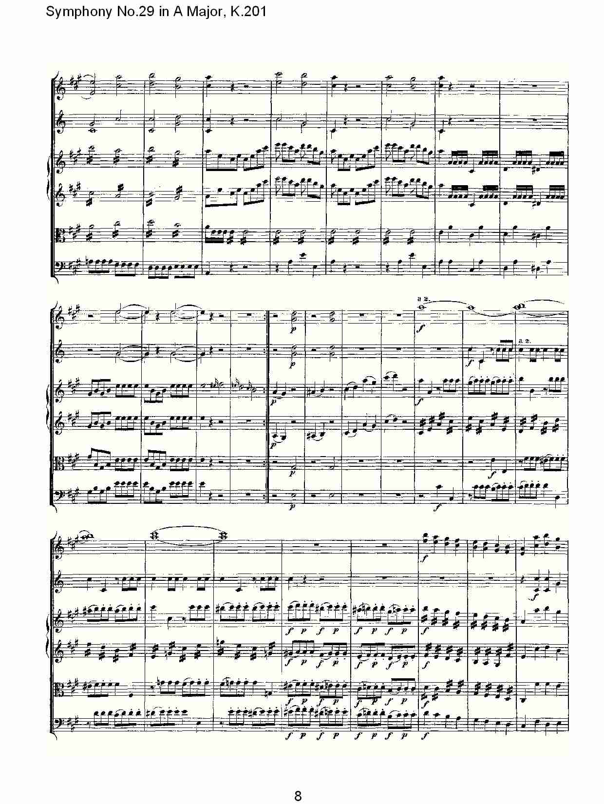 (A大调第二十九交响曲K.201)（二）总谱（图3）