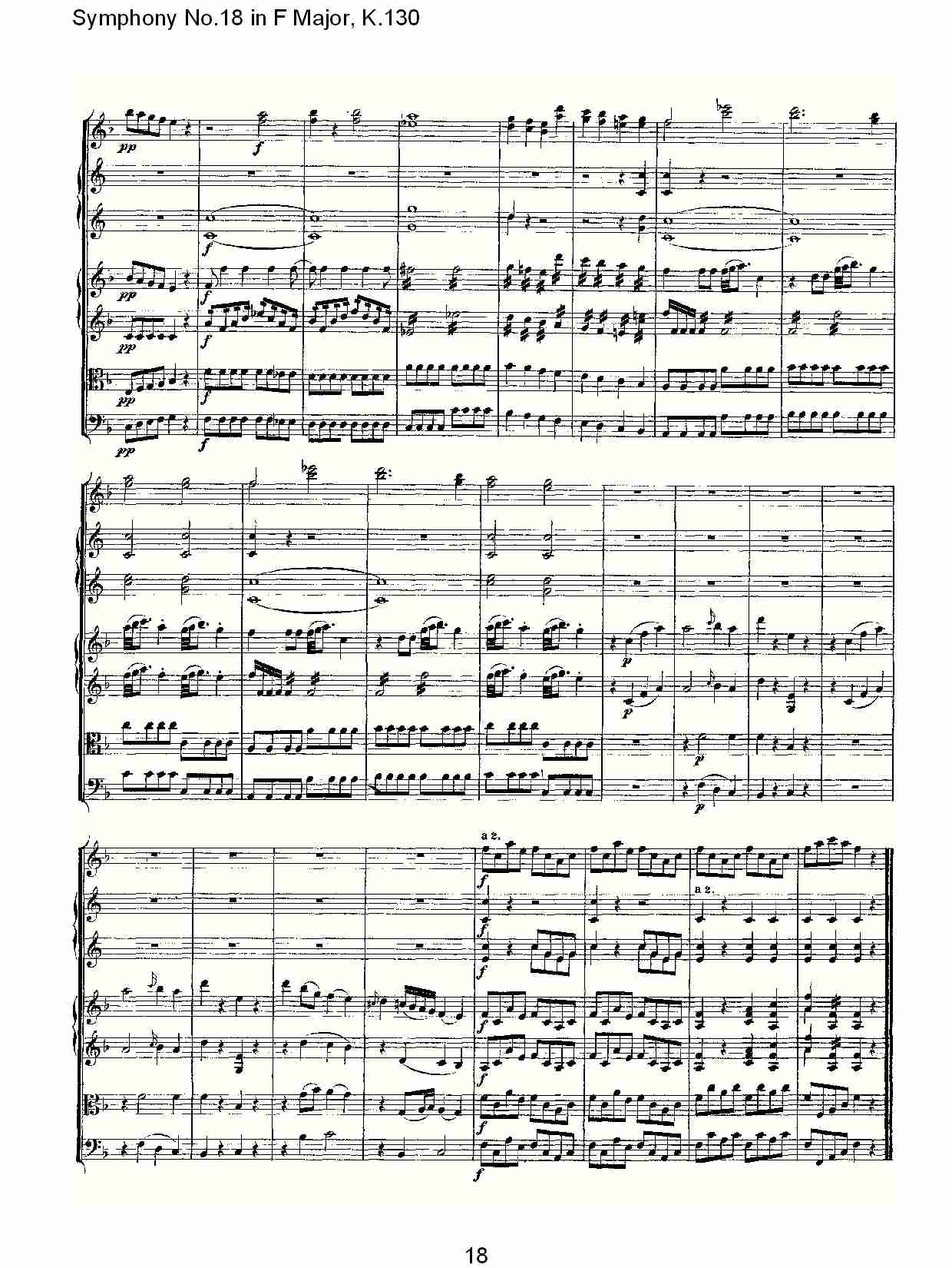 (F大调第十八交响曲K.130)（二）总谱（图9）