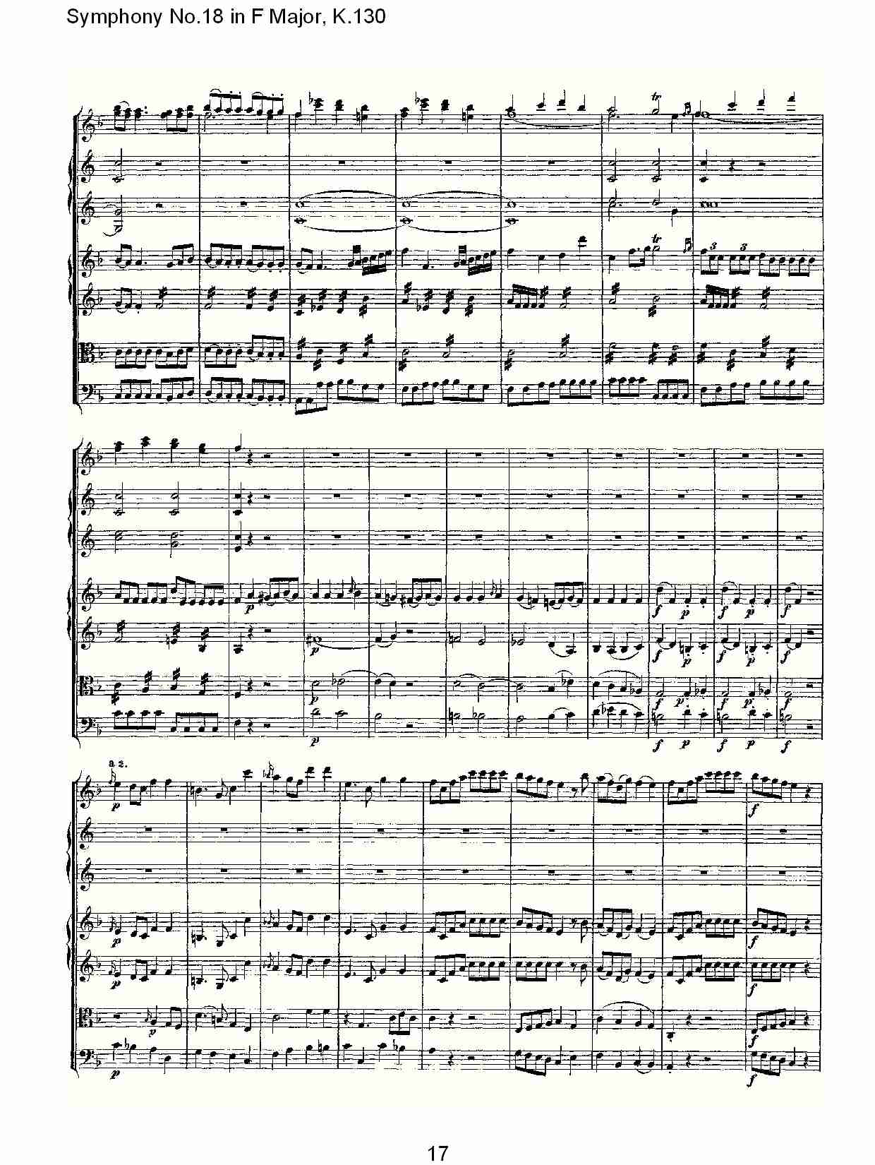 (F大调第十八交响曲K.130)（二）总谱（图8）