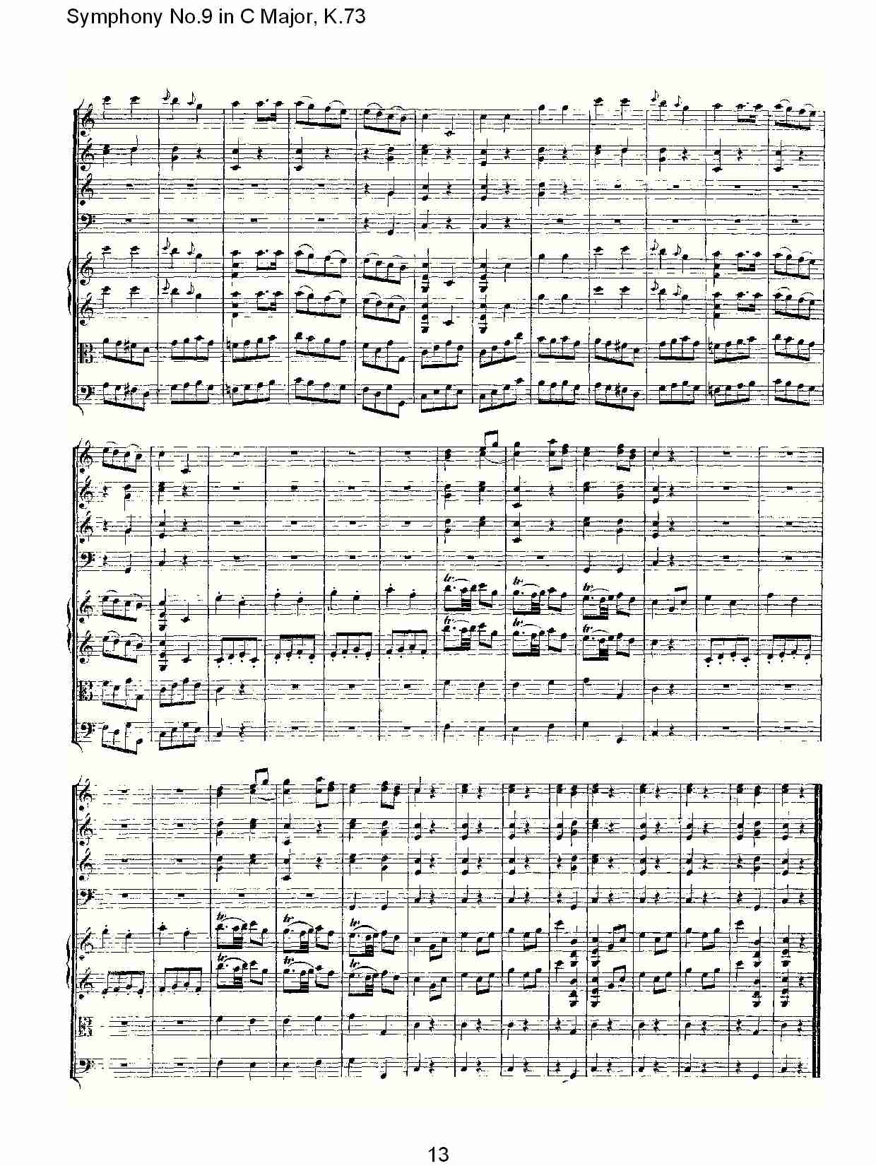 (C大调第九交响曲K.73)（二）总谱（图3）