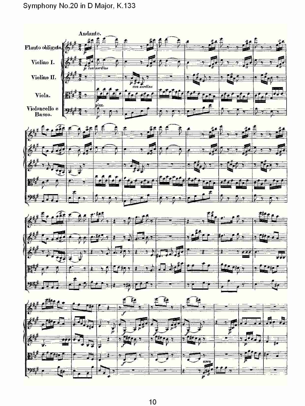 (D大调第二十交响曲K.133)（一）总谱（图10）