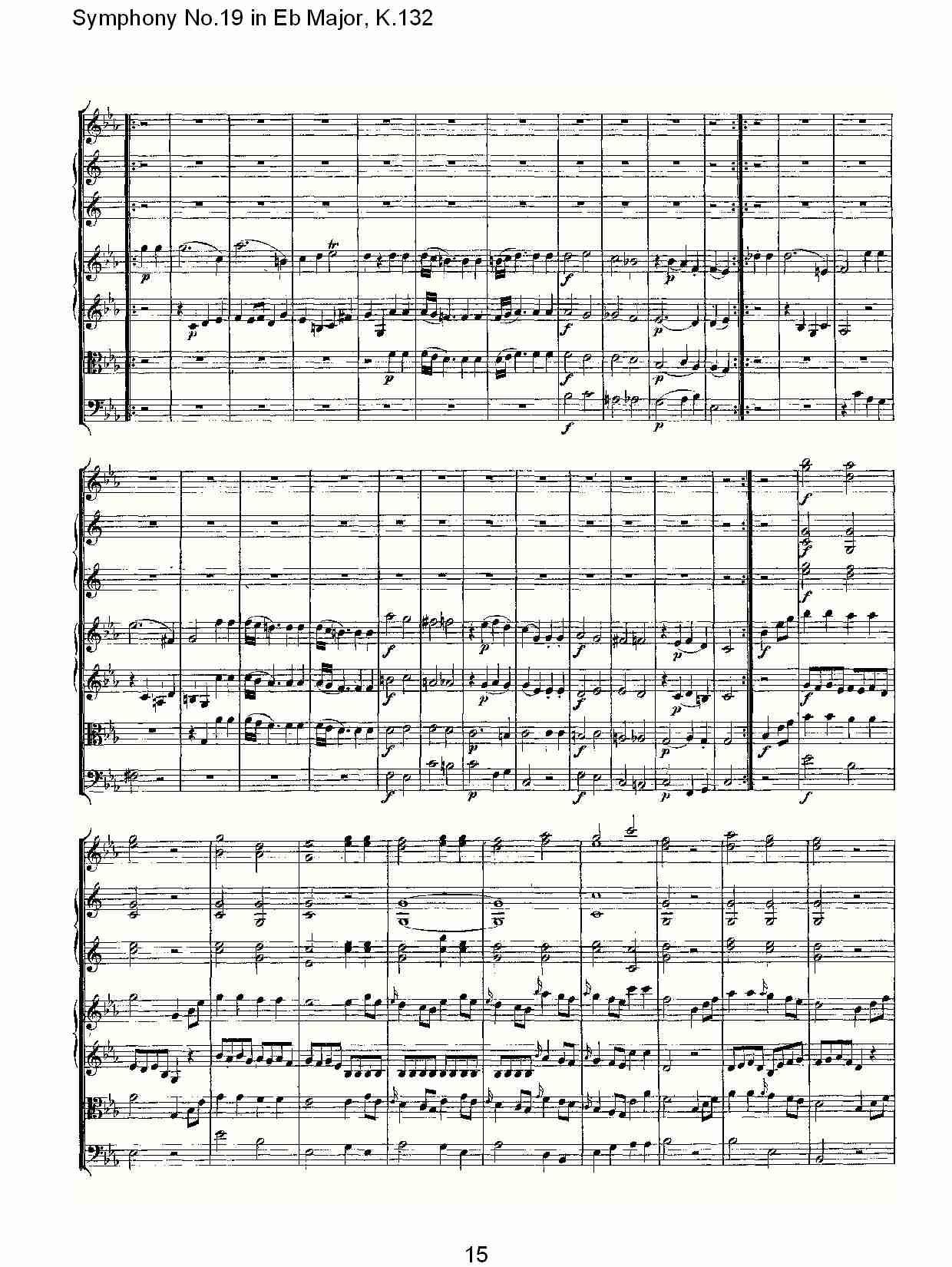 (Eb大调第十九交响曲K.132)（二）总谱（图6）