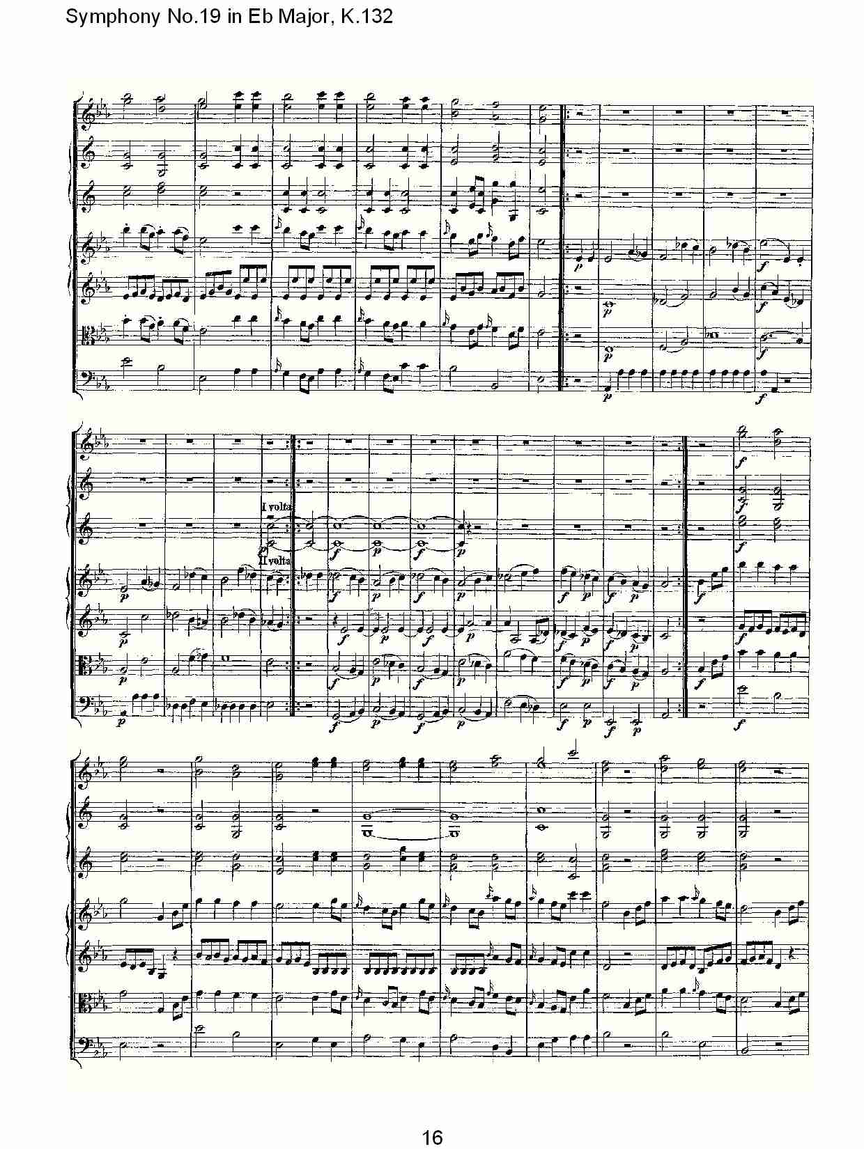 (Eb大调第十九交响曲K.132)（二）总谱（图7）