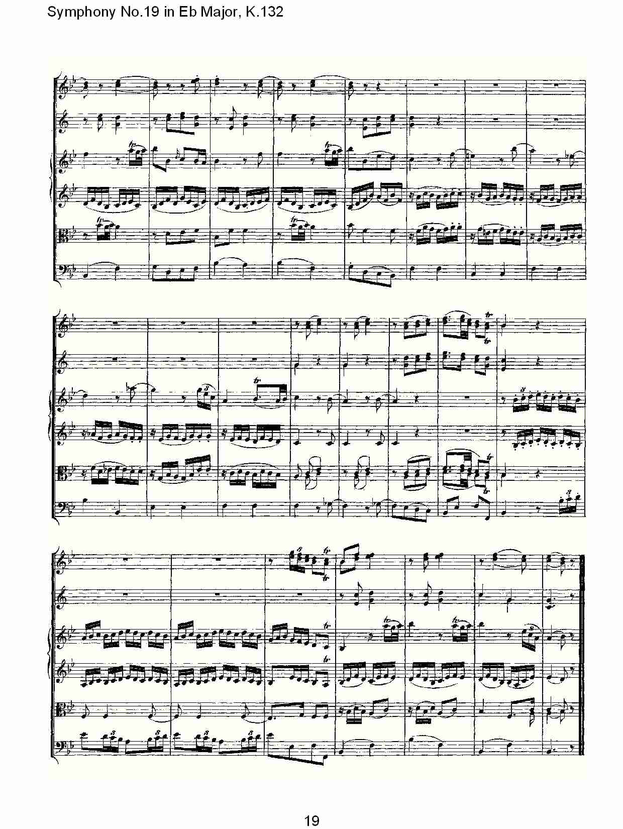 (Eb大调第十九交响曲K.132)（二）总谱（图10）